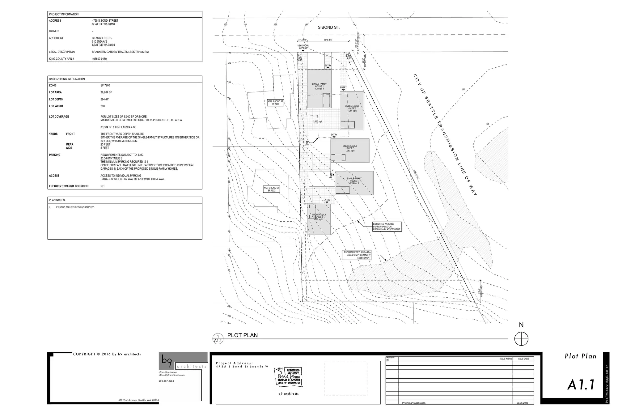 Site plan for 4755 S Bond St