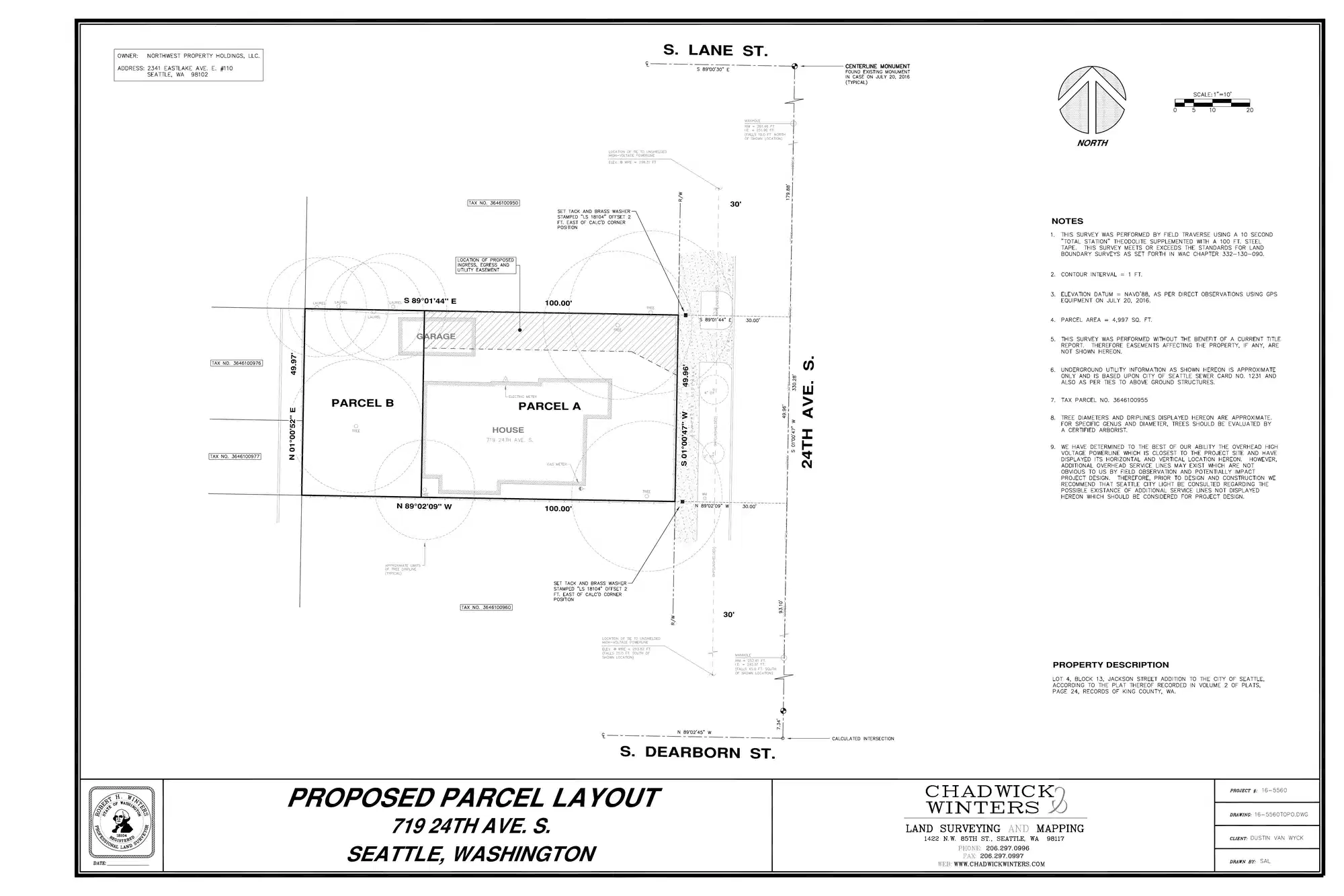 Site plan for 723 24th Ave S