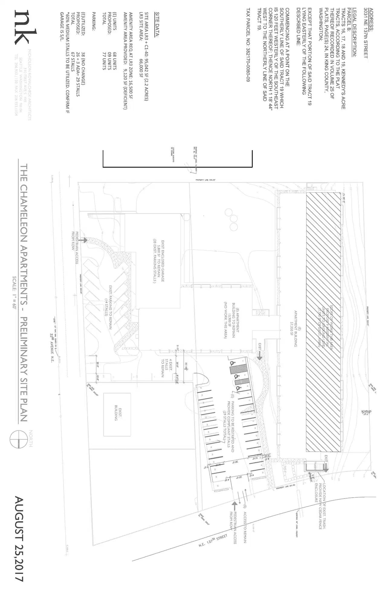 Site plan for 3031 NE 137th St