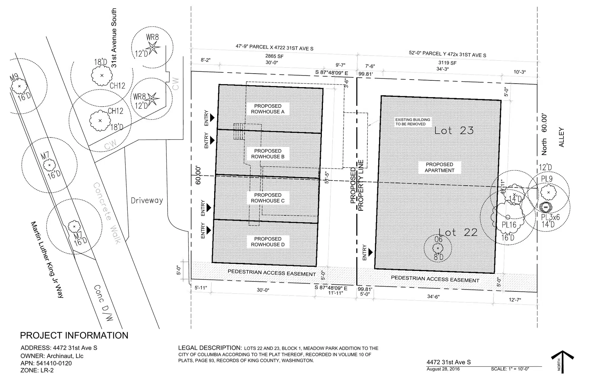 Site plan for 4722 31st Ave S