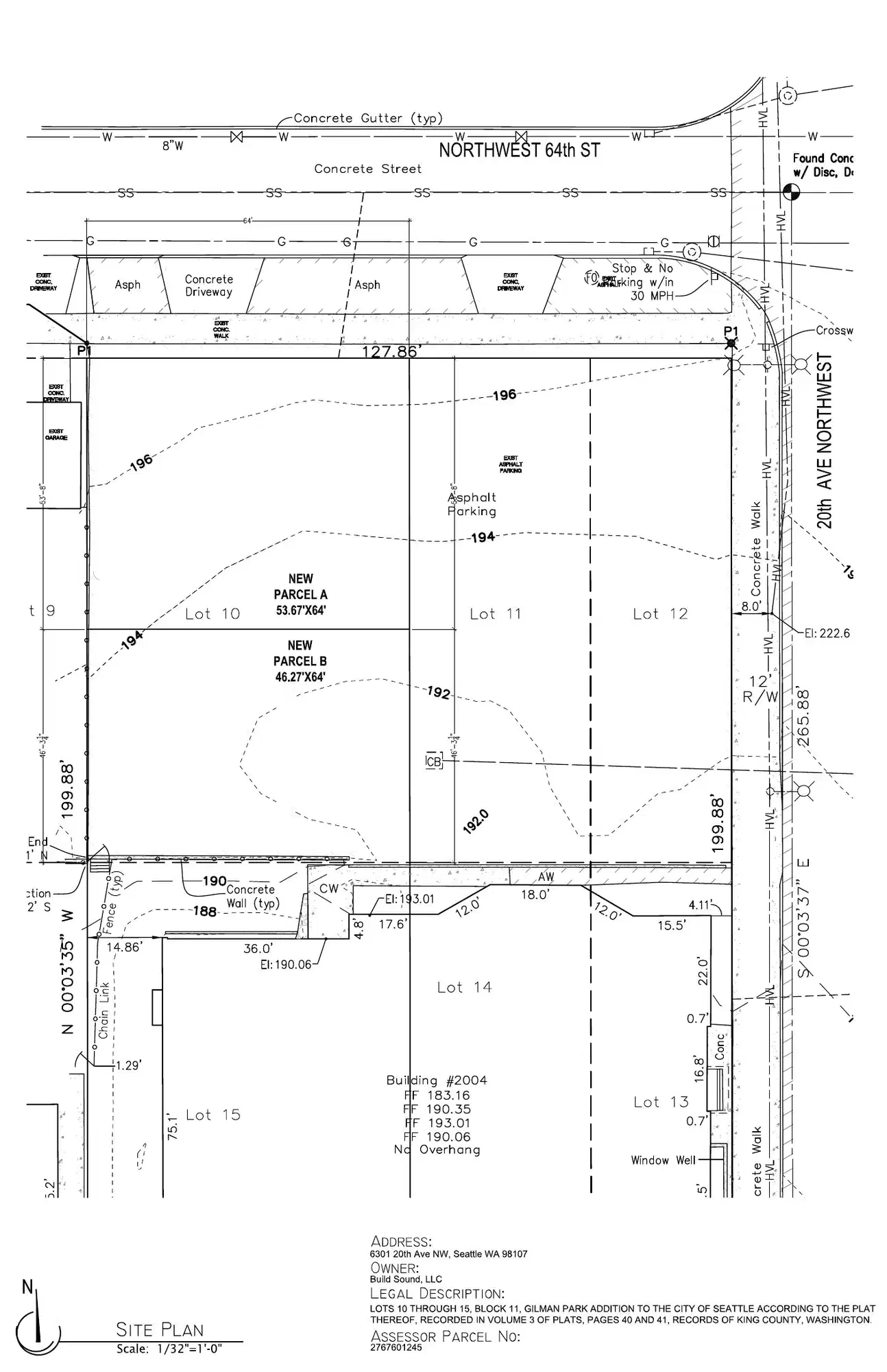 Site plan for 2009 A NW 64th St
