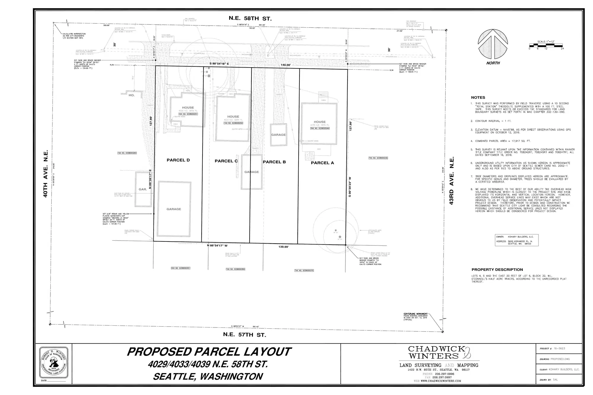 Site plan for 4041 NE 58th St