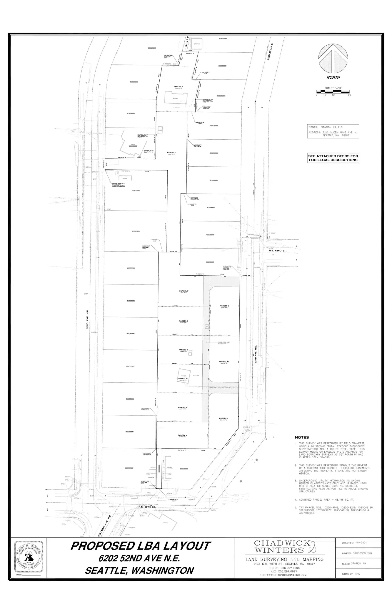 Site plan for 6009 53rd Ave NE