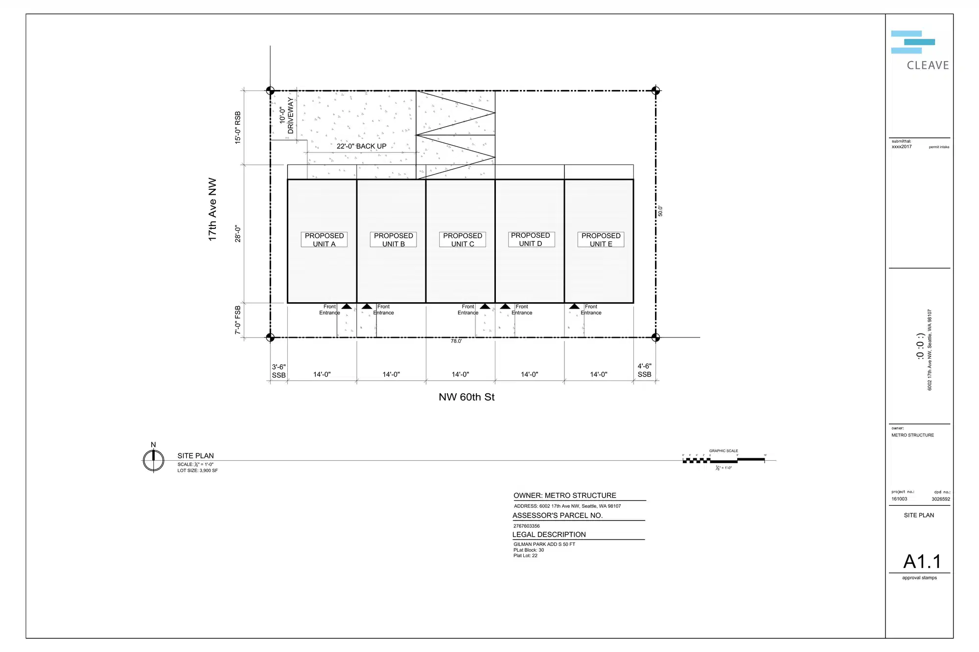 Site plan for 1554 NW 60th St
