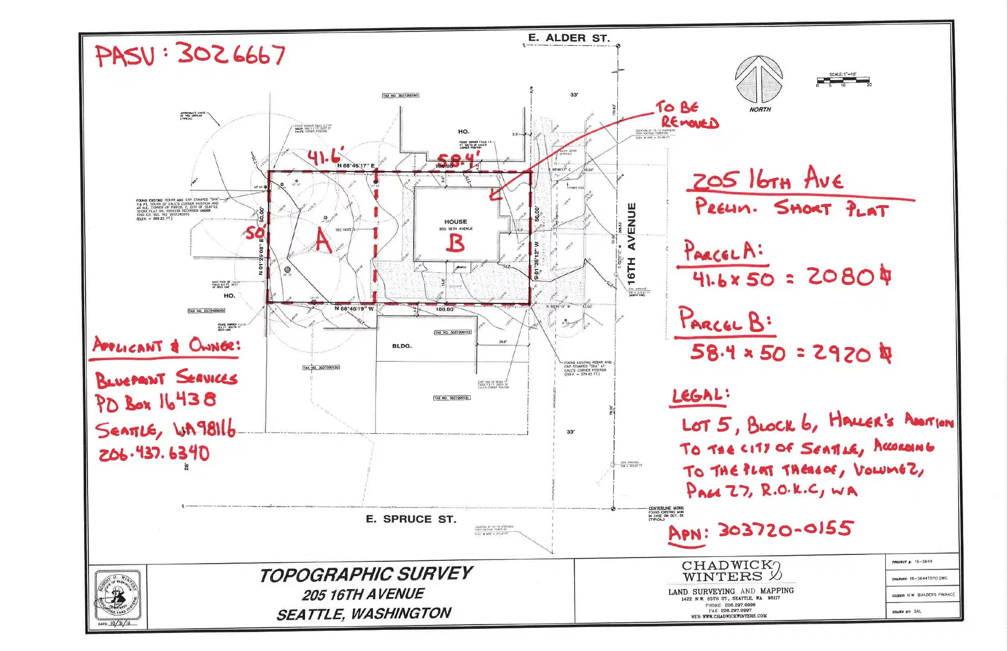 Site plan for 211 16th Ave