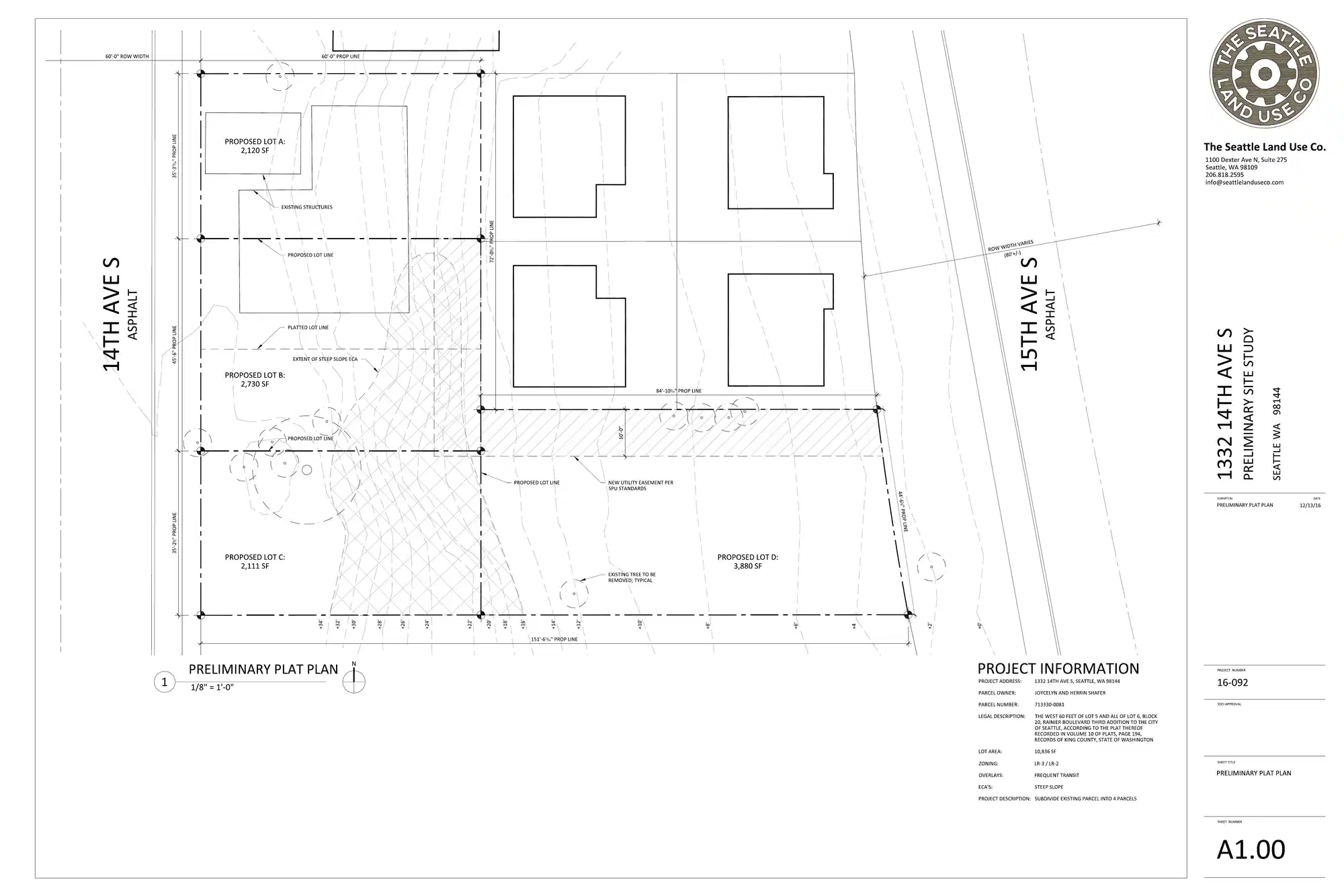 Site plan for 1340 14th Ave S