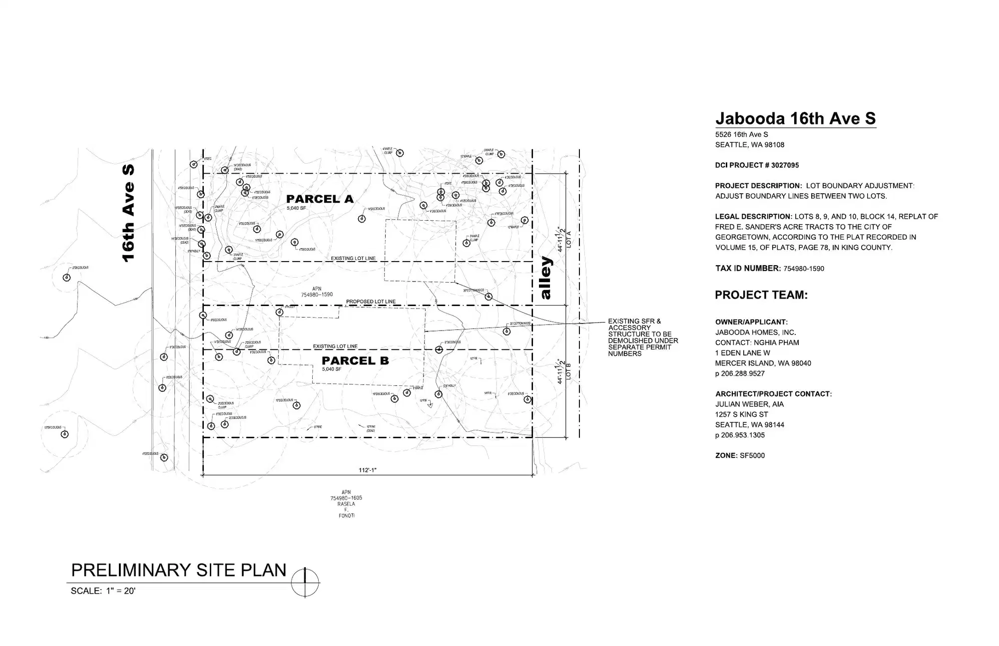 Site plan for 5520 16th Ave S