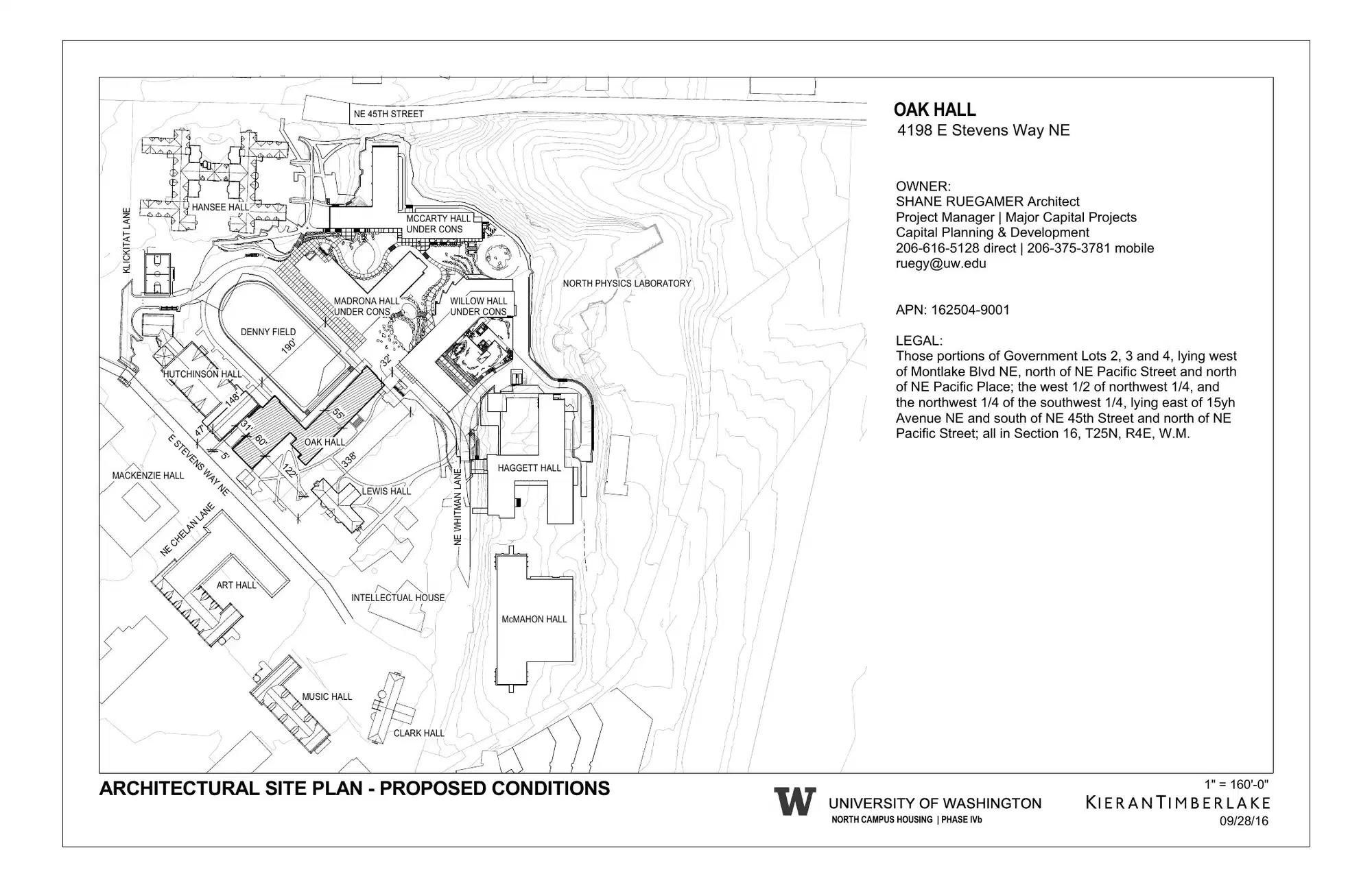 Site plan for 4198 East Stevens Way NE
