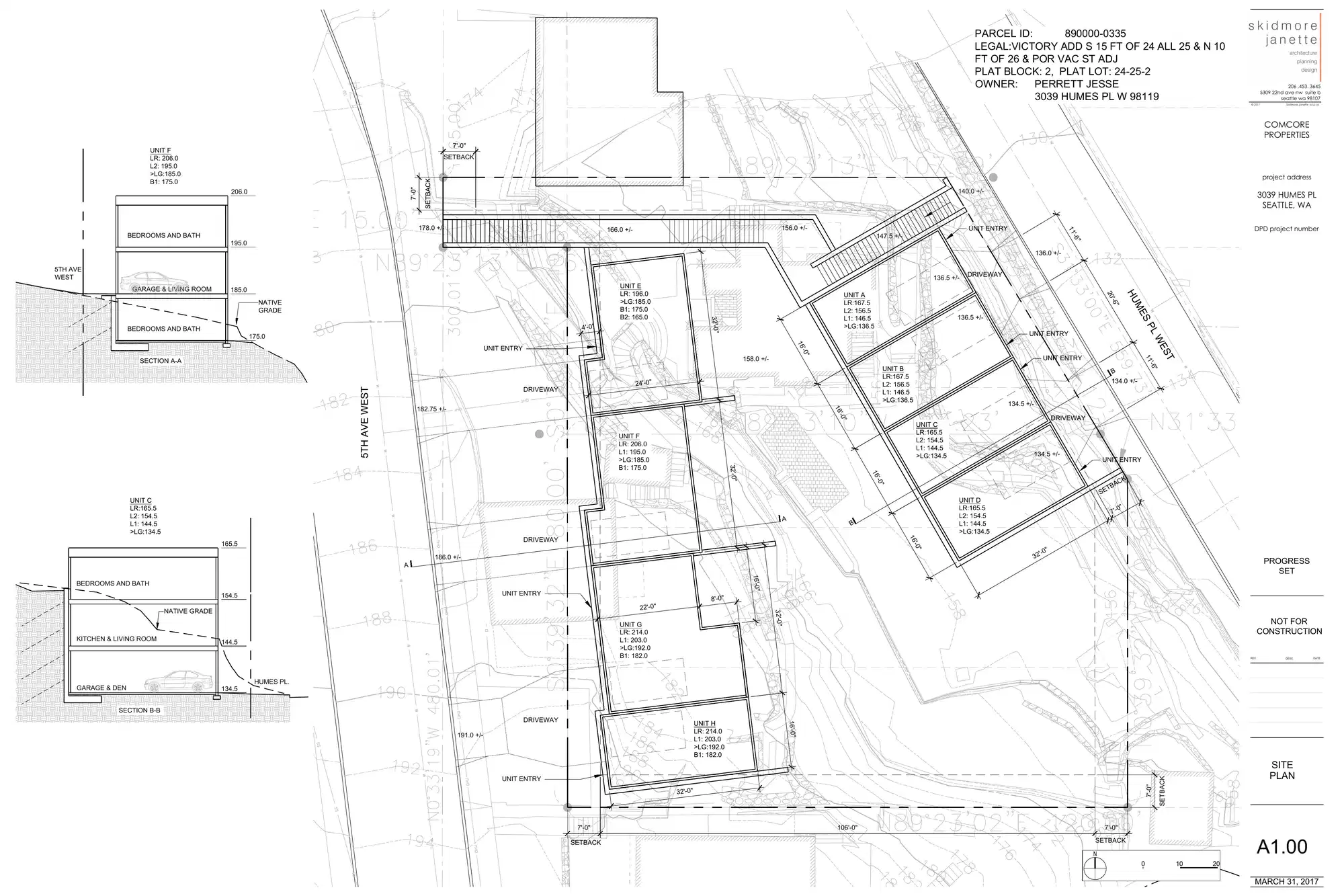 Site plan for 3032 5th Ave W