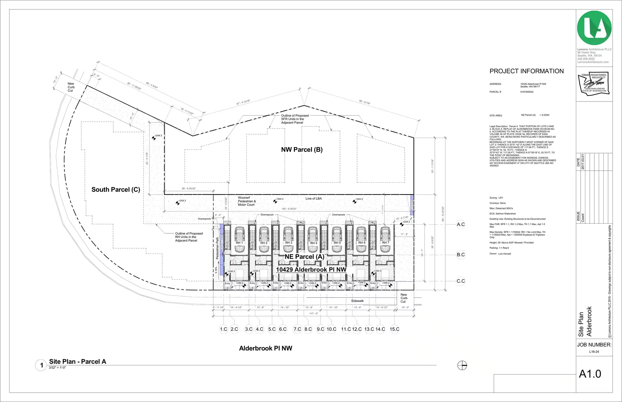 Site plan for 10429 Alderbrook Pl NW