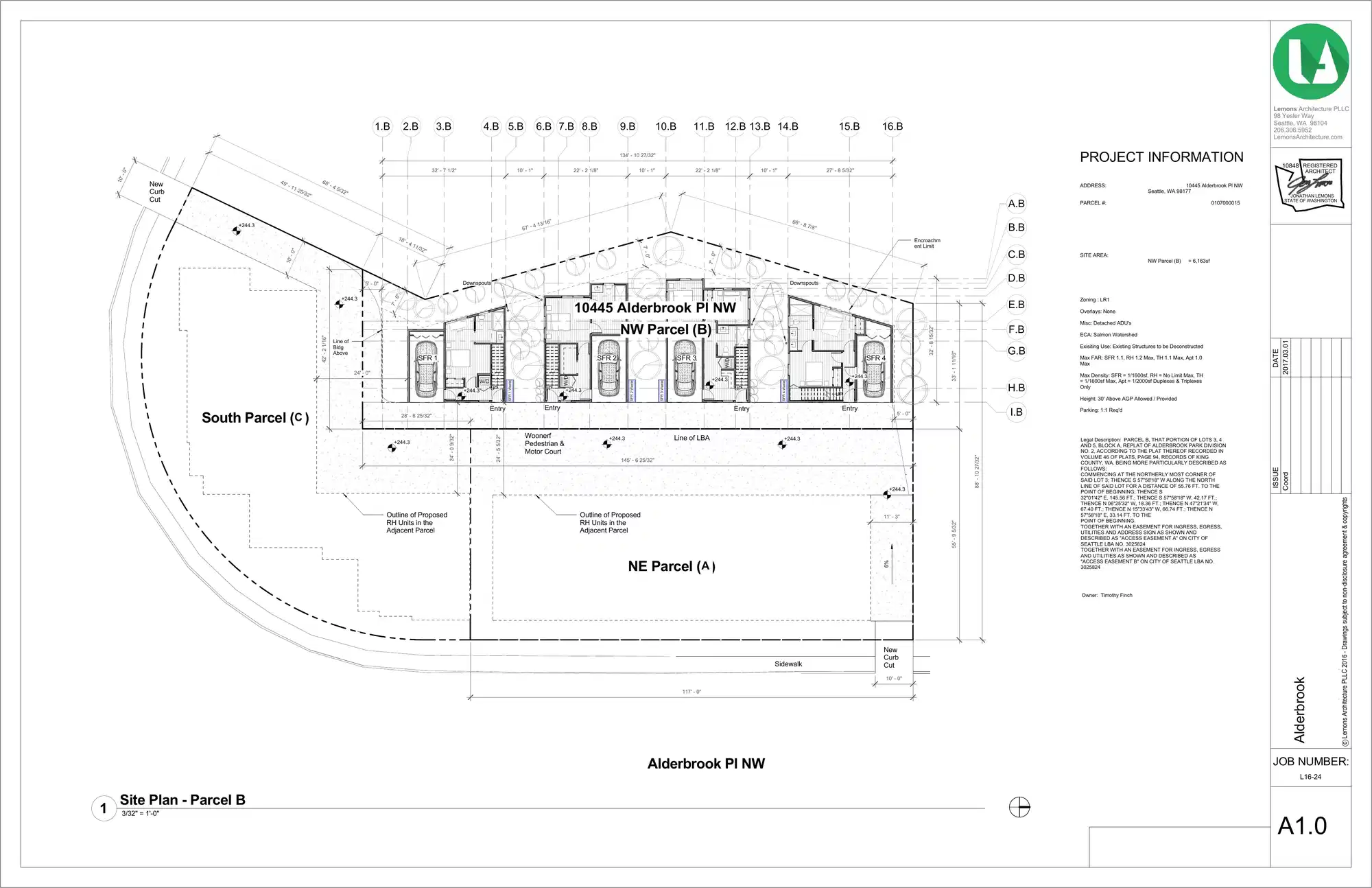 Site plan for 10445 Alderbrook Pl NW