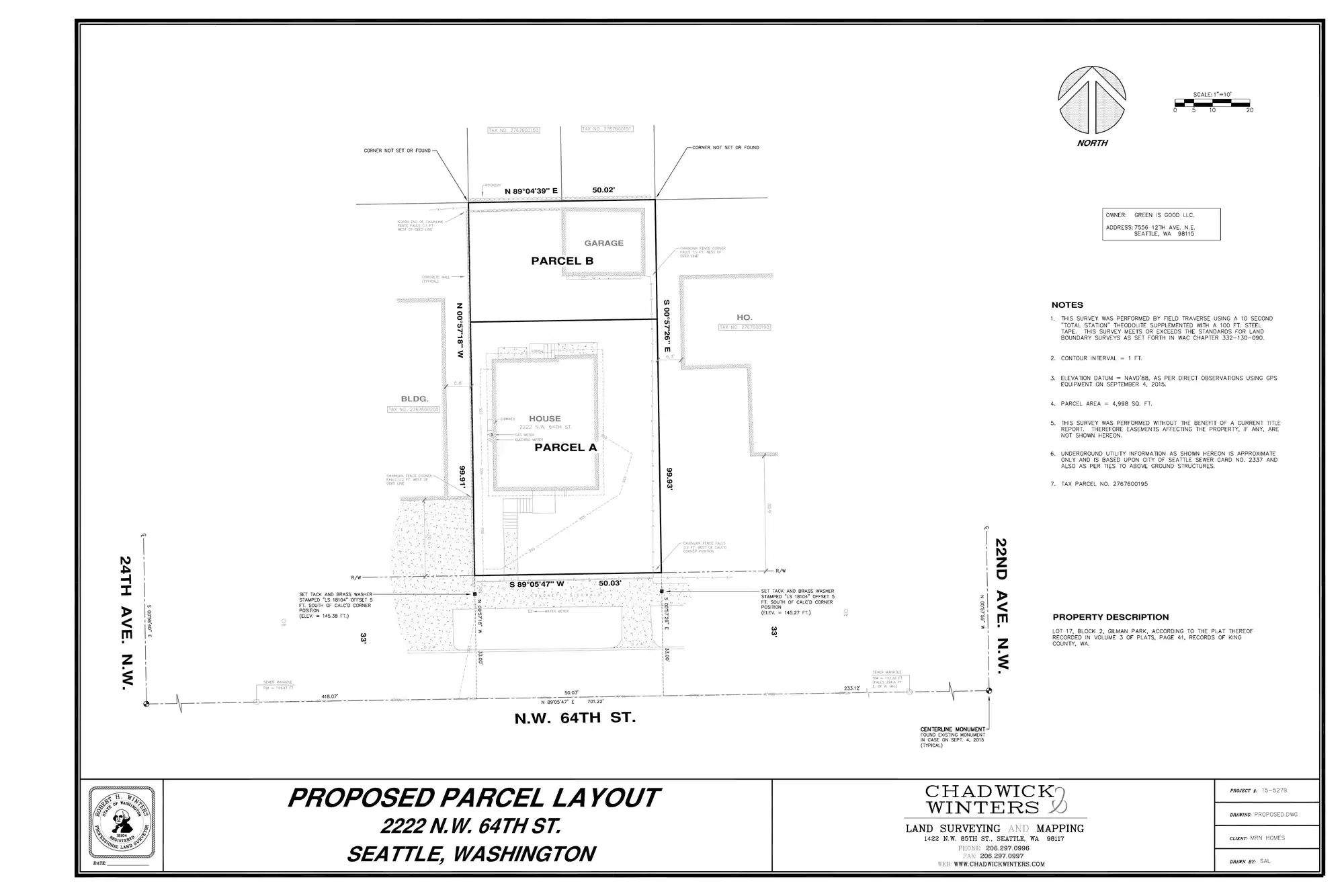 Site plan for 2220 NW 64th St