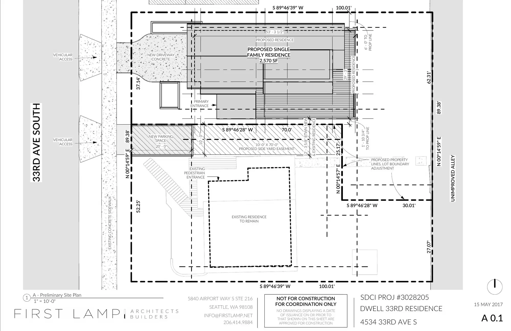 Site plan for 4528 33rd Ave S