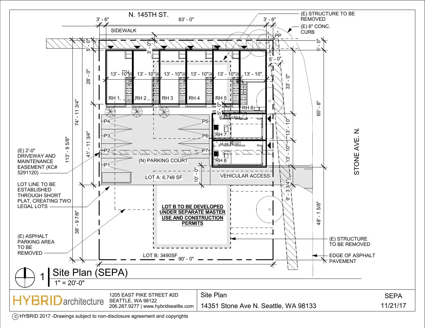 Site plan for 14359 Stone Ave N