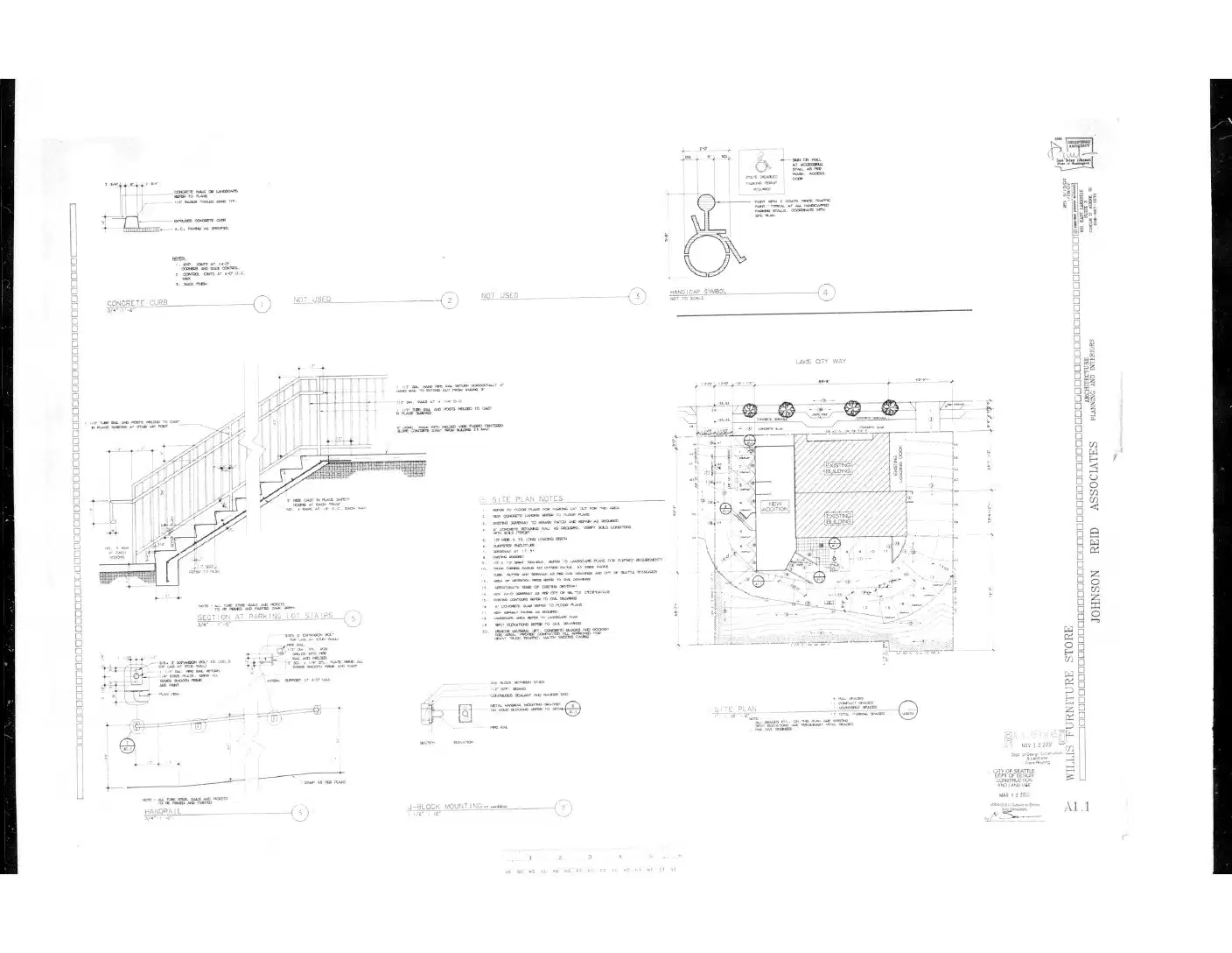 Site plan for 10516 Lake City Way NE