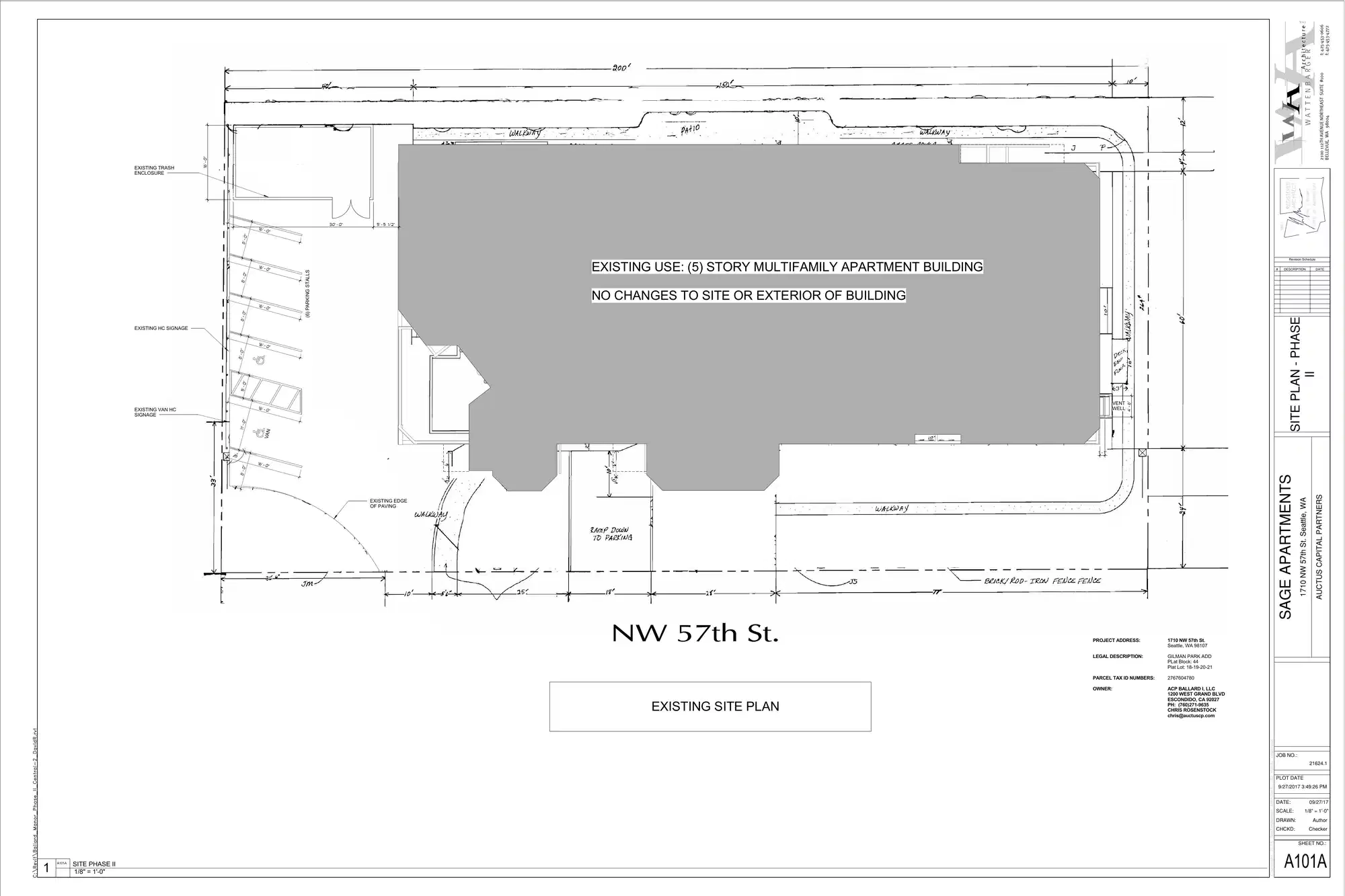 Site plan for 1710 NW 57th St