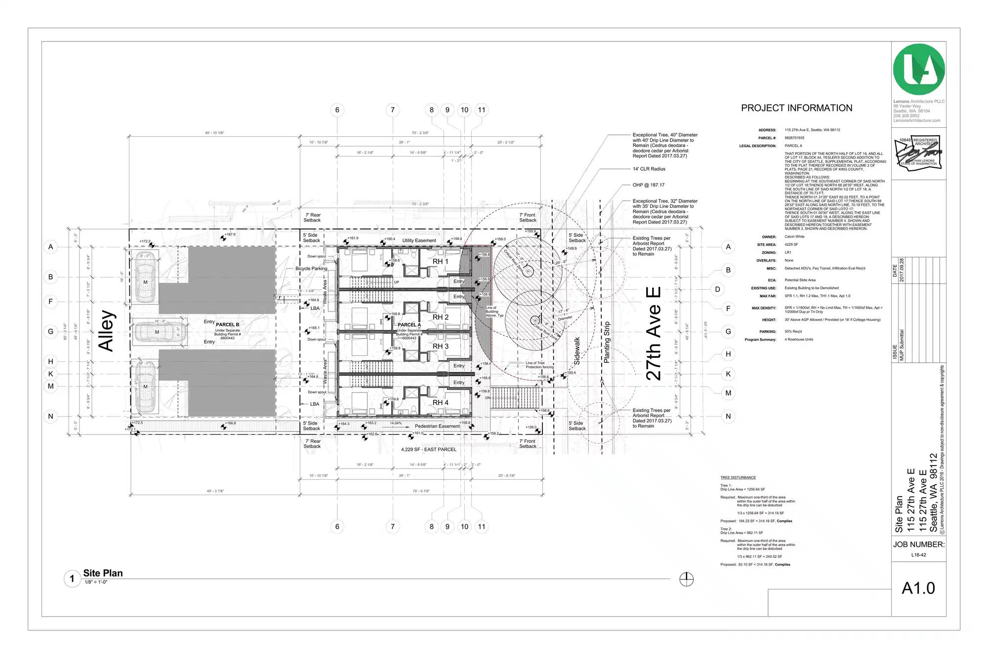 Site plan for 115 27th Ave E