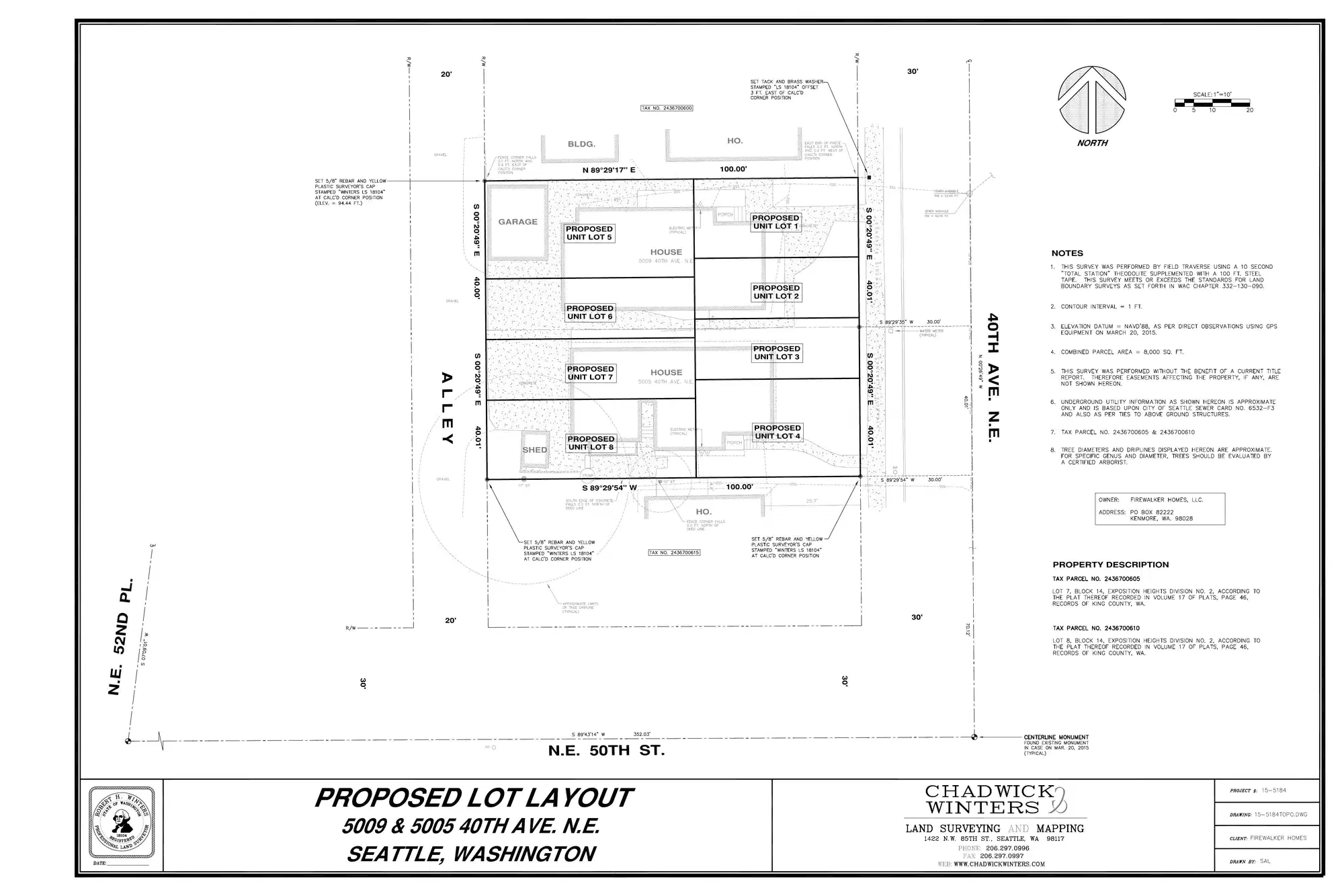 Site plan for 5009 40th Ave NE