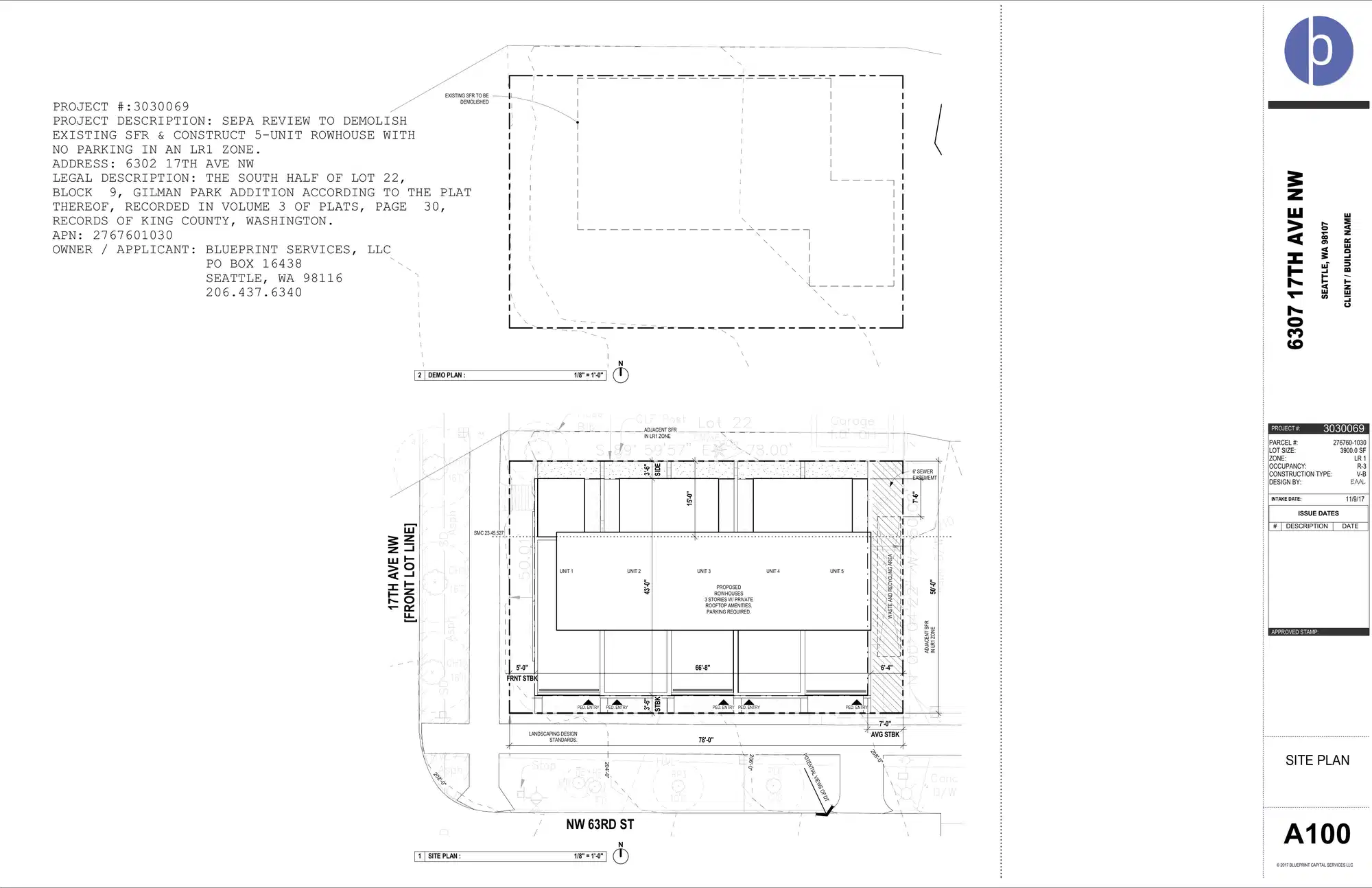 Site plan for 1552 NW 63rd St