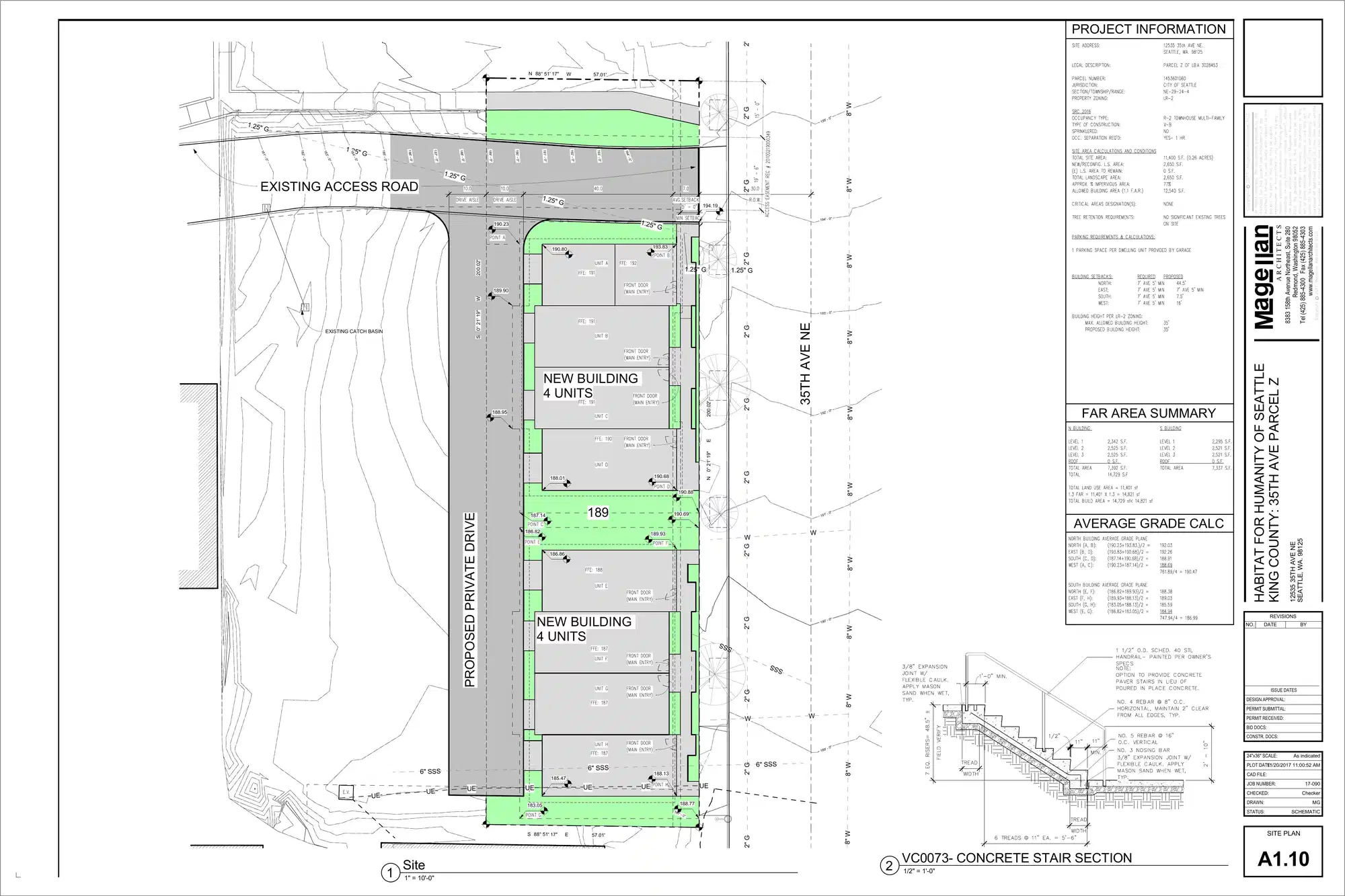 Site plan for 12541 35th Ave NE