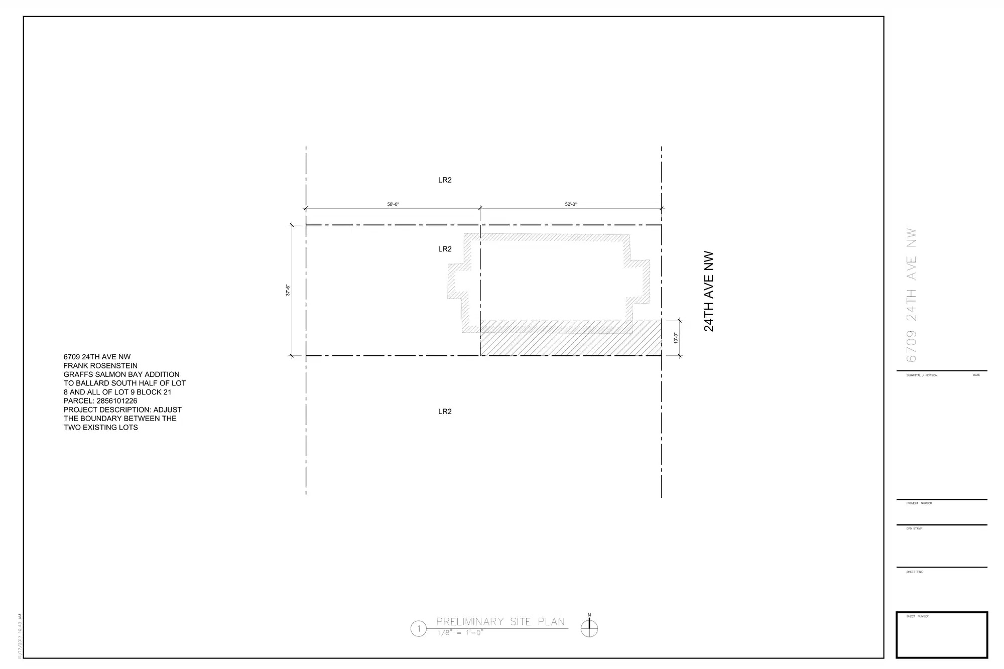 Site plan for 6709 24th Ave NW