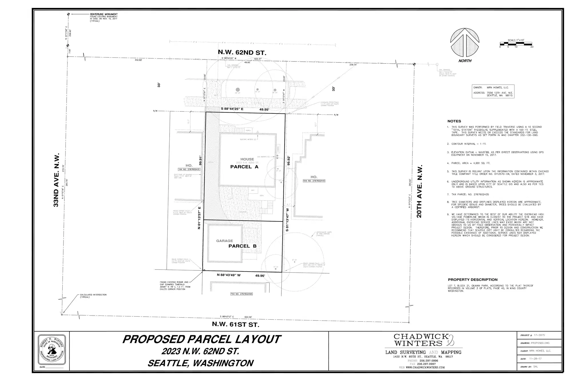 Site plan for 2023 NW 62nd St