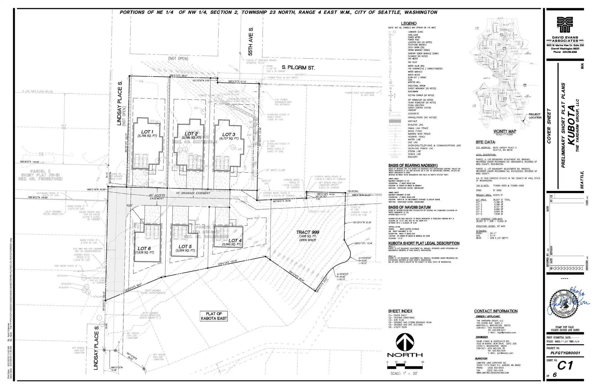 Site plan for 9670 Lindsay Pl S