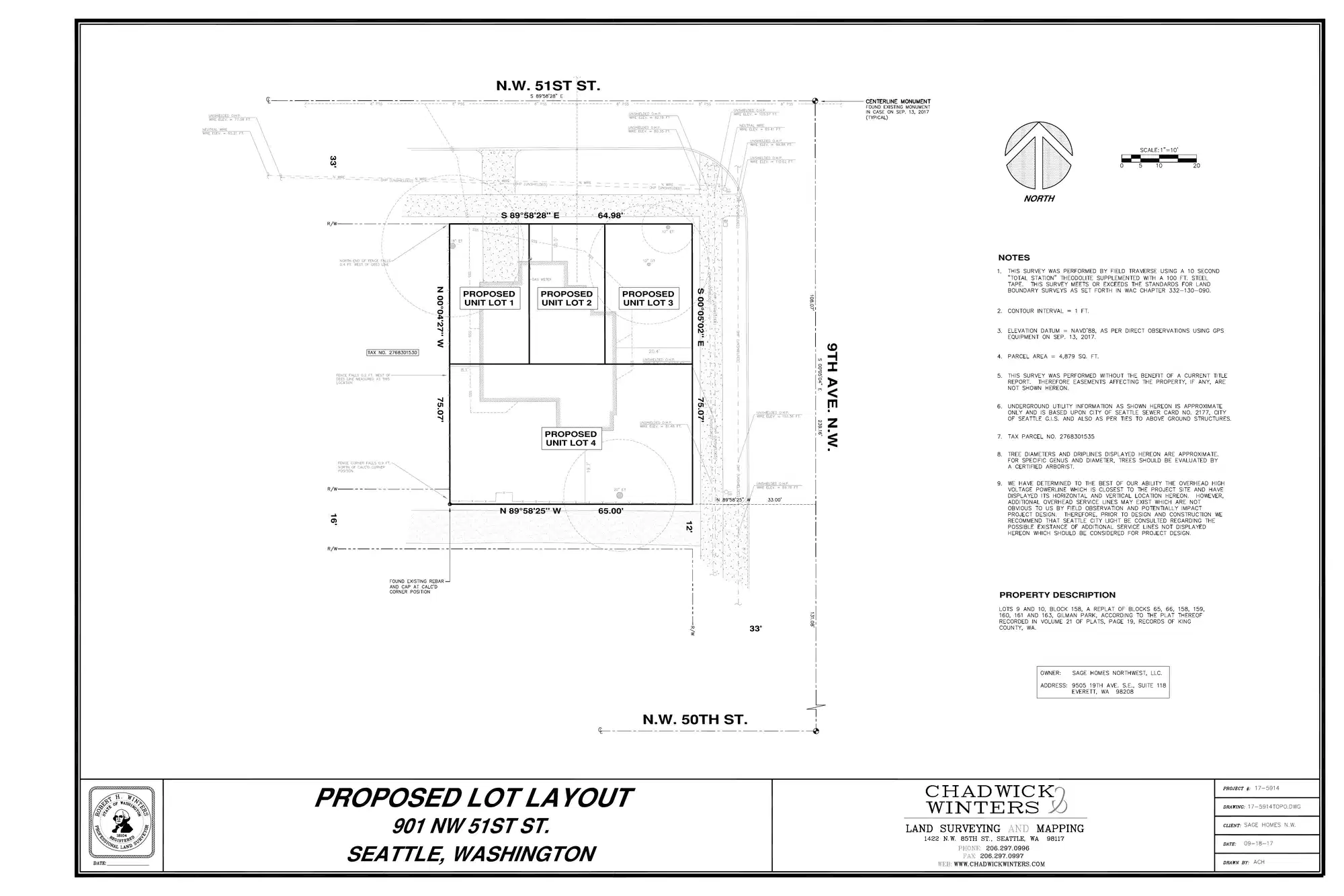 Site plan for 901 NW 51st St