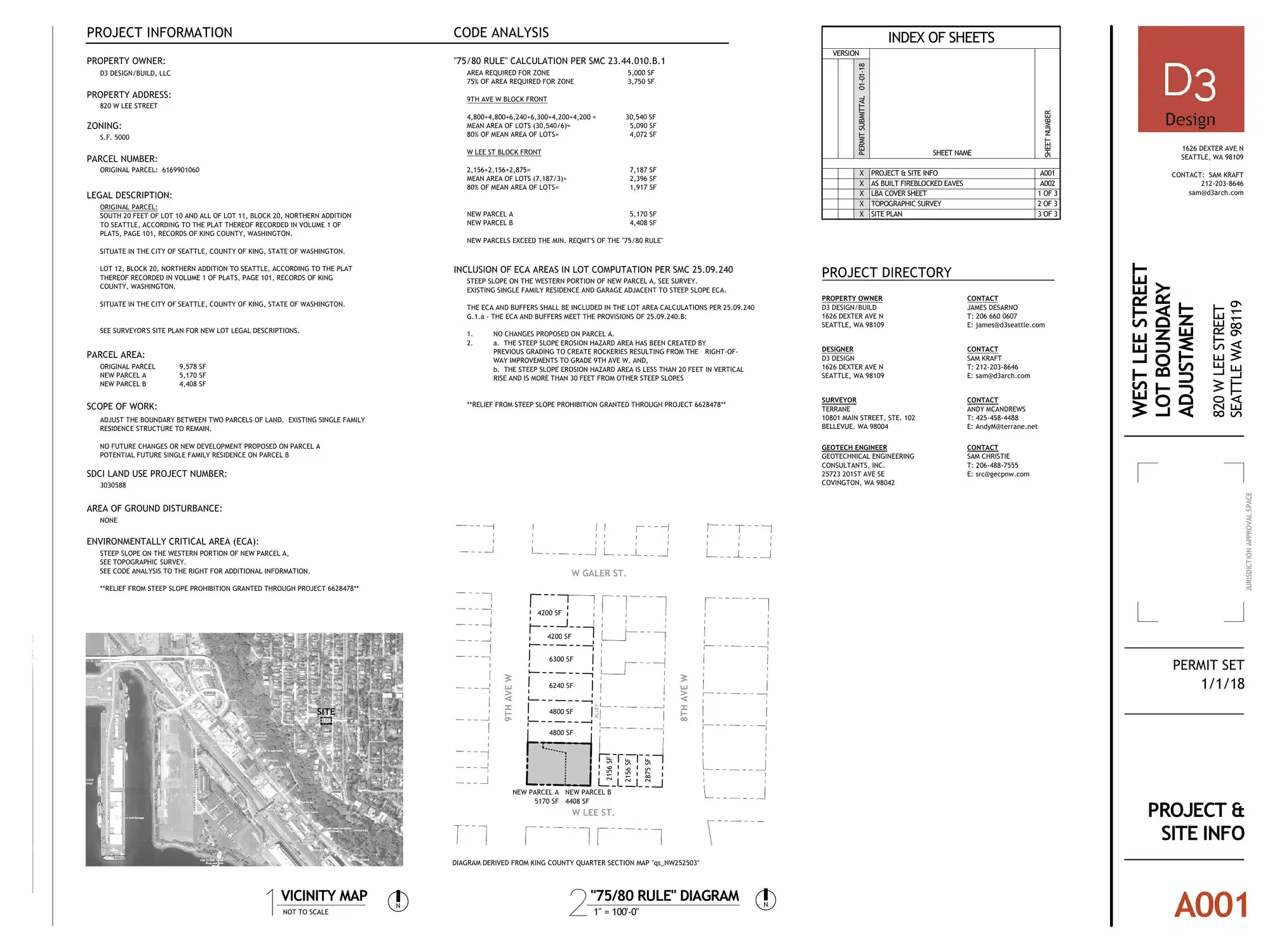 Site plan for 816 W Lee St