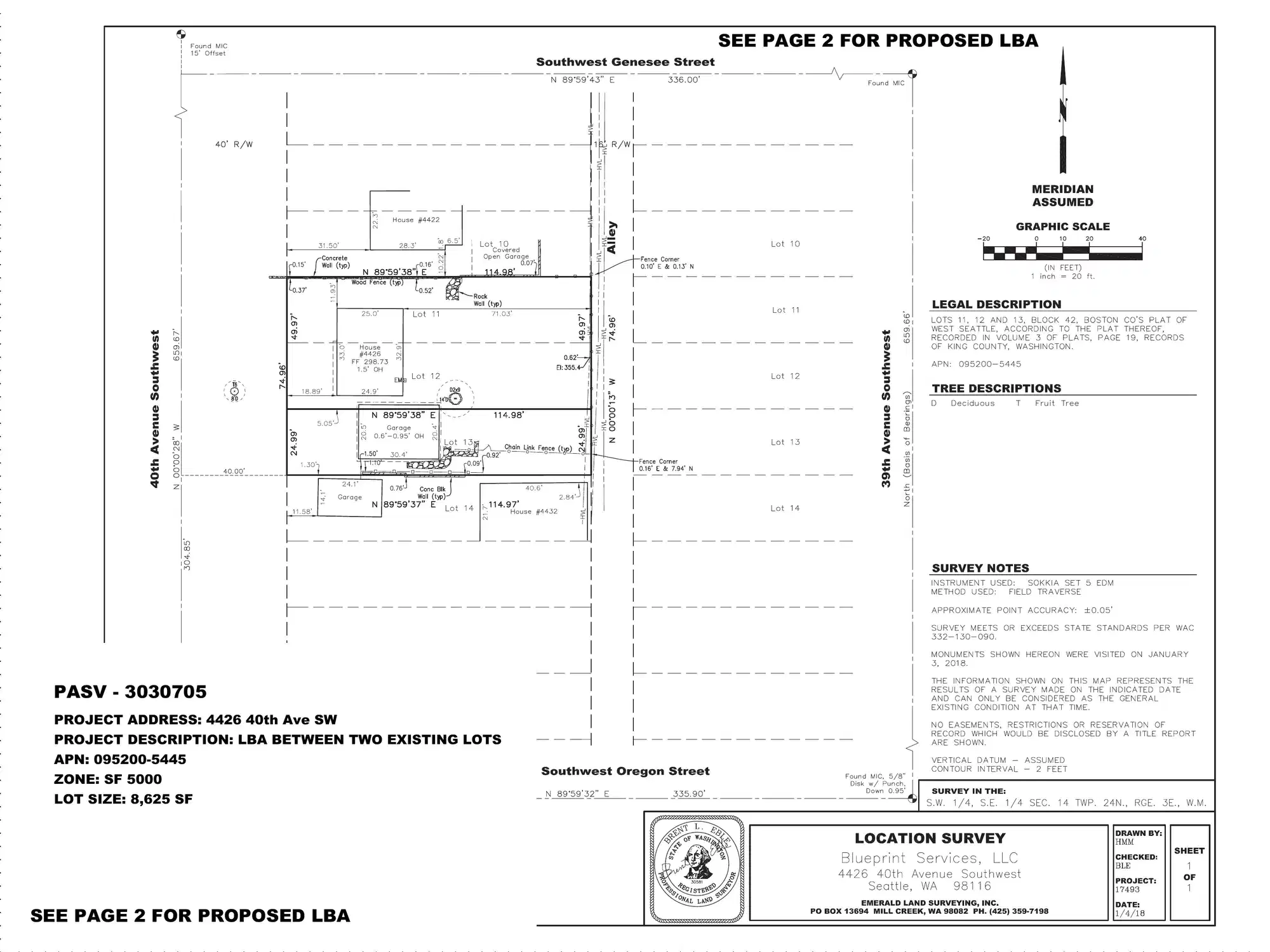 Site plan for 1400 NE 120th St