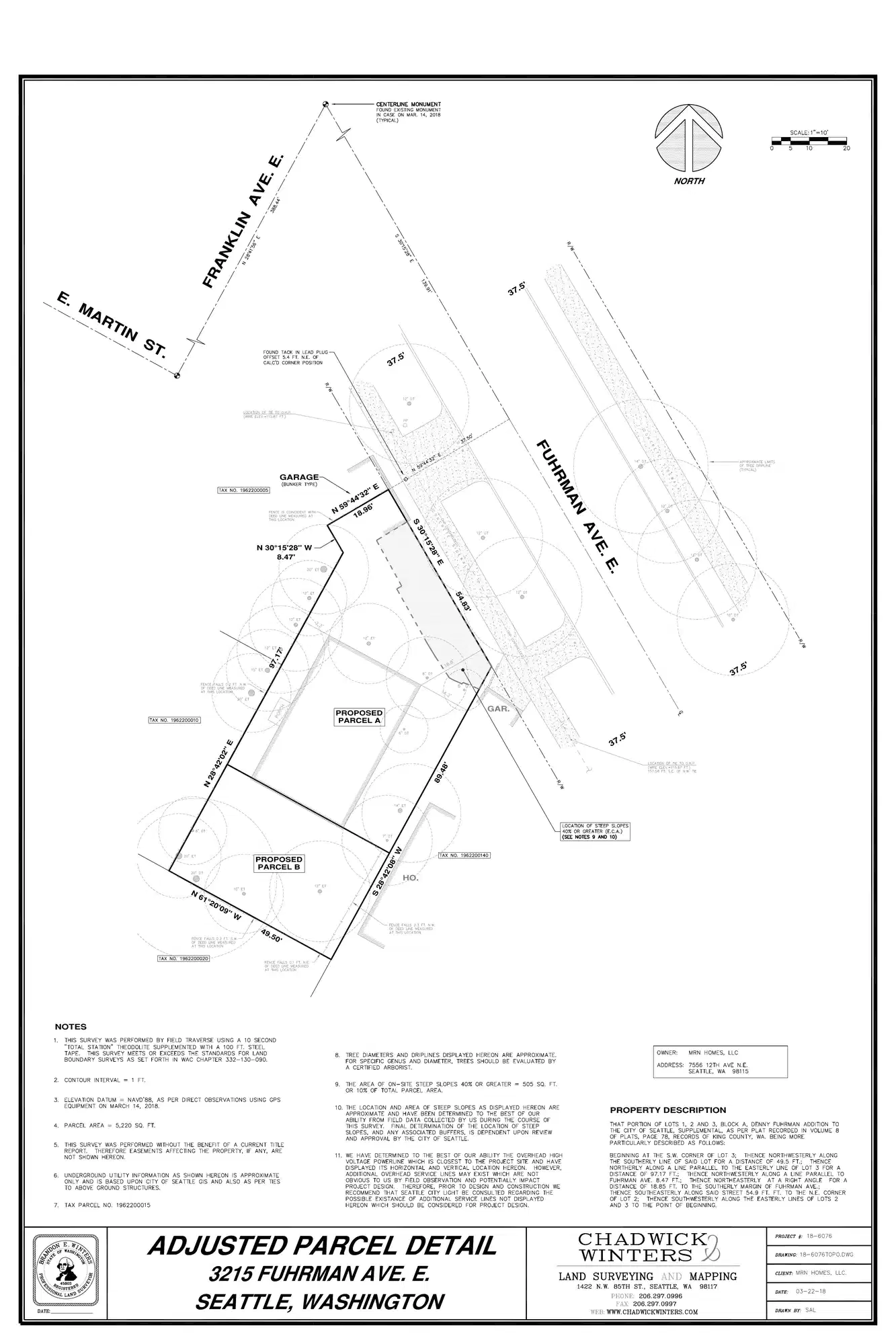 Site plan for 3221 Fuhrman Ave E