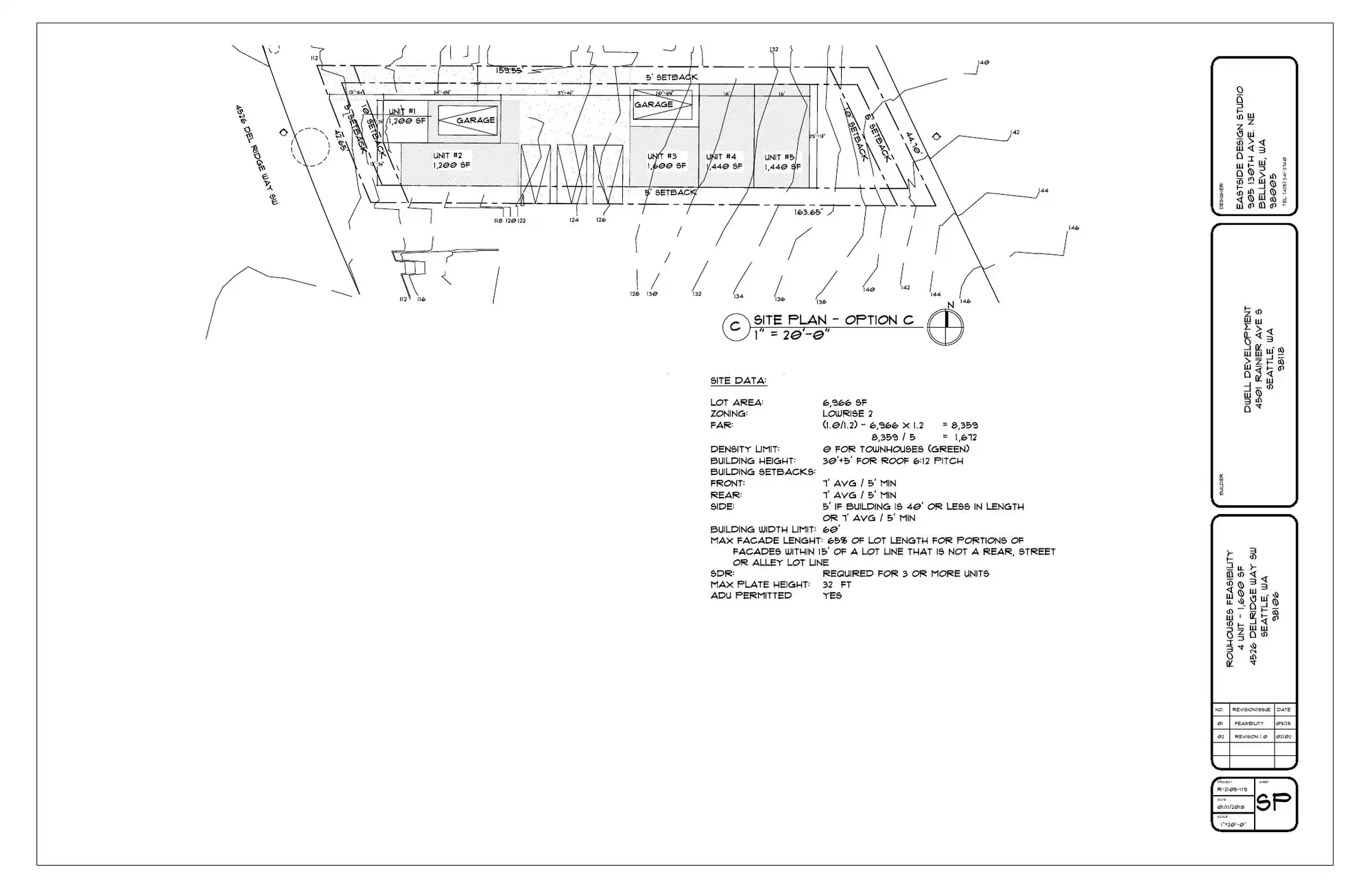 Site plan for 4526 Delridge Way SW