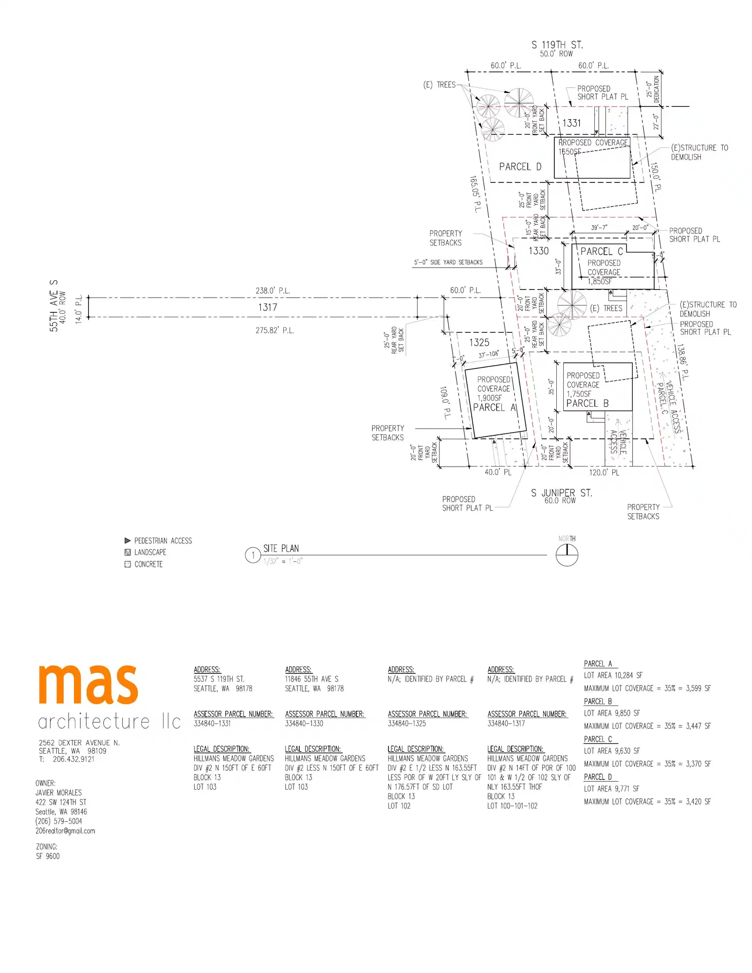 Site plan for 5531 S 119th St