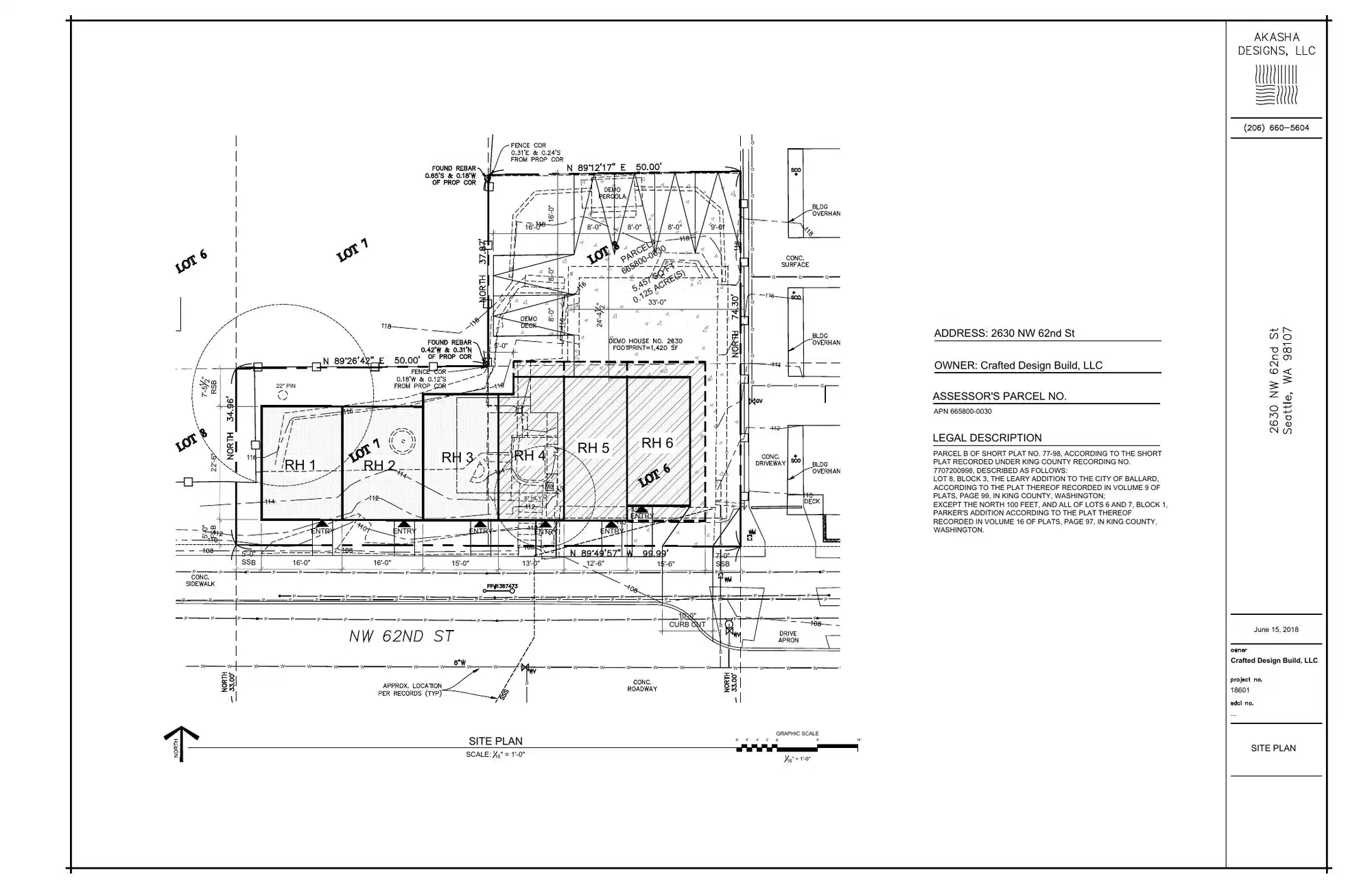 Site plan for 2630 NW 62nd St