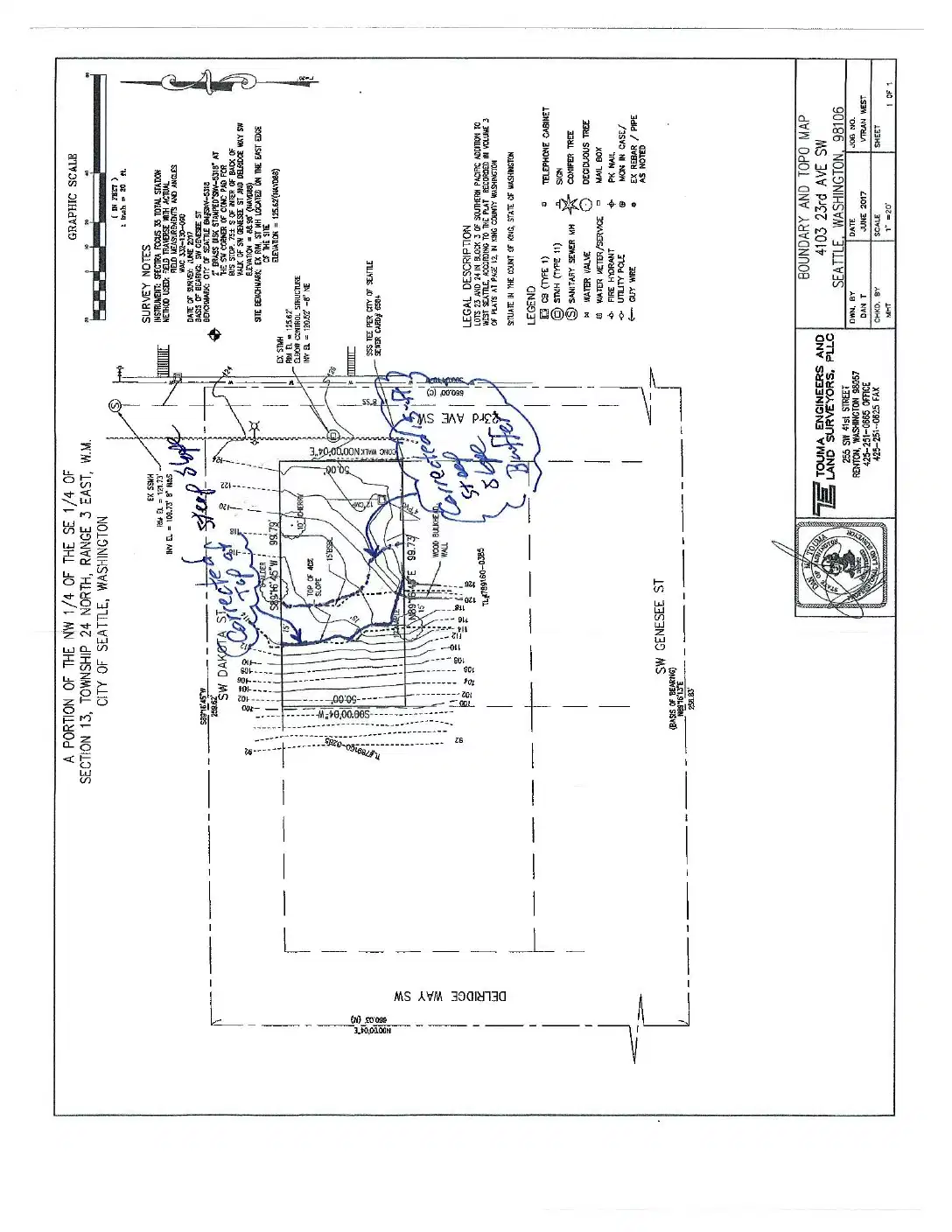 Site plan for 4103 23rd Ave SW