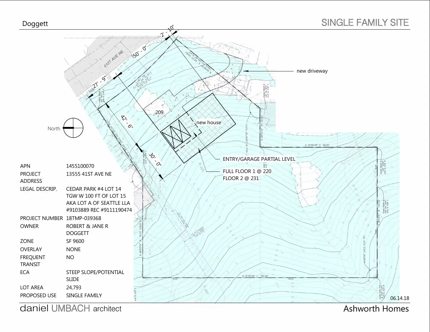 Site plan for 13559 41st Ave NE