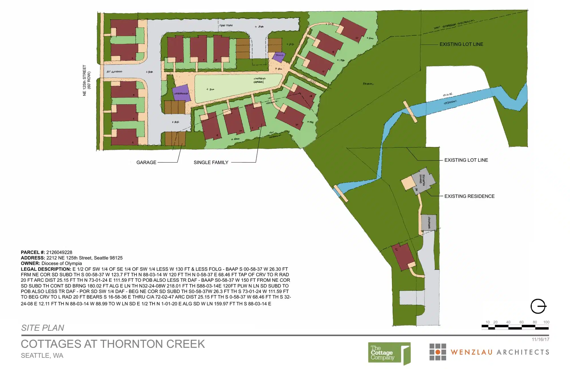 Site plan for 2224 NE 125th St
