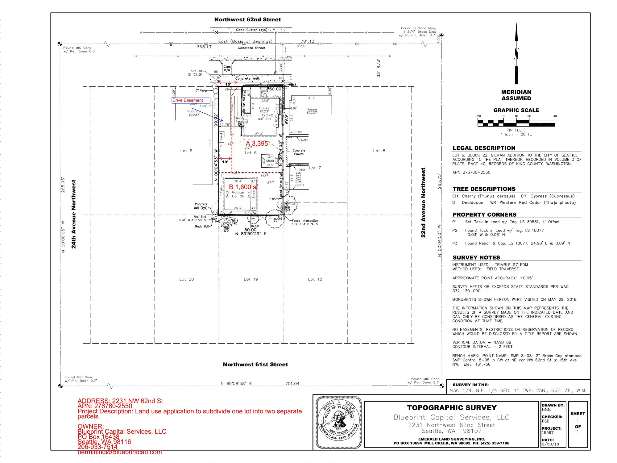 Site plan for 2233 NW 62nd St