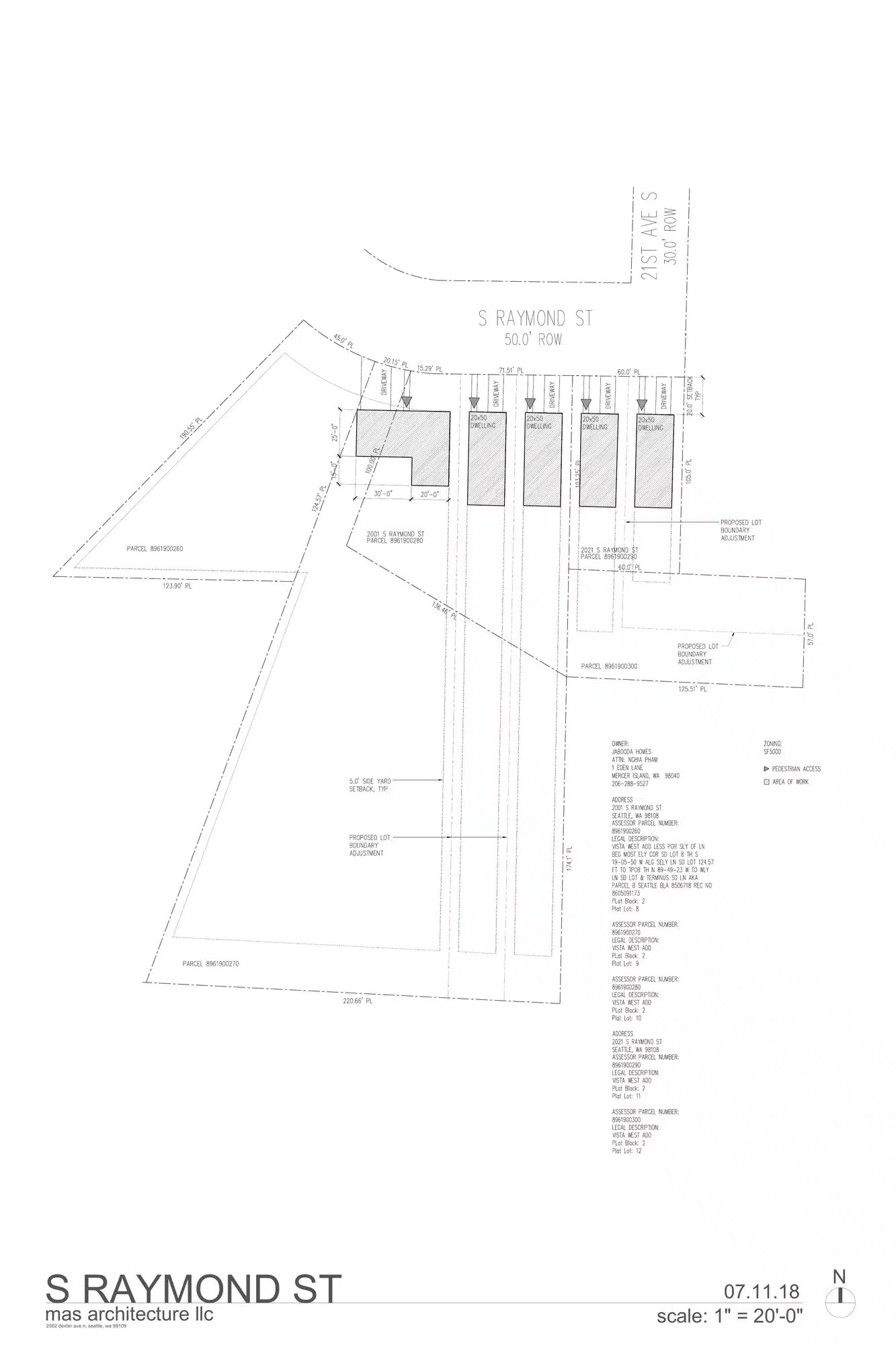 Site plan for 2001 S Raymond St