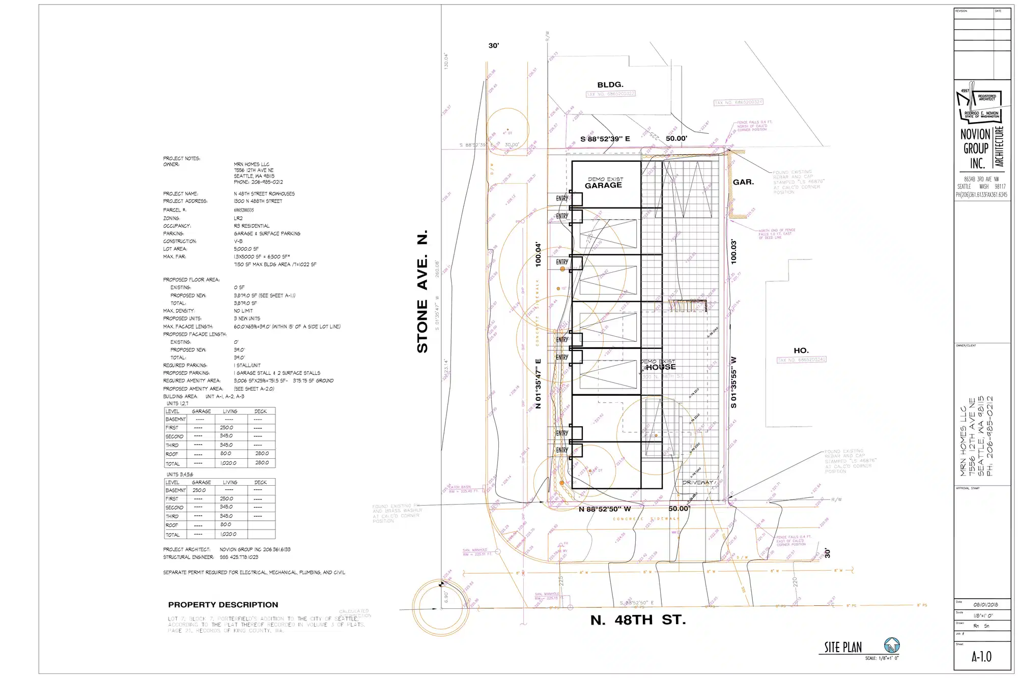 Site plan for 4800 Stone Ave N