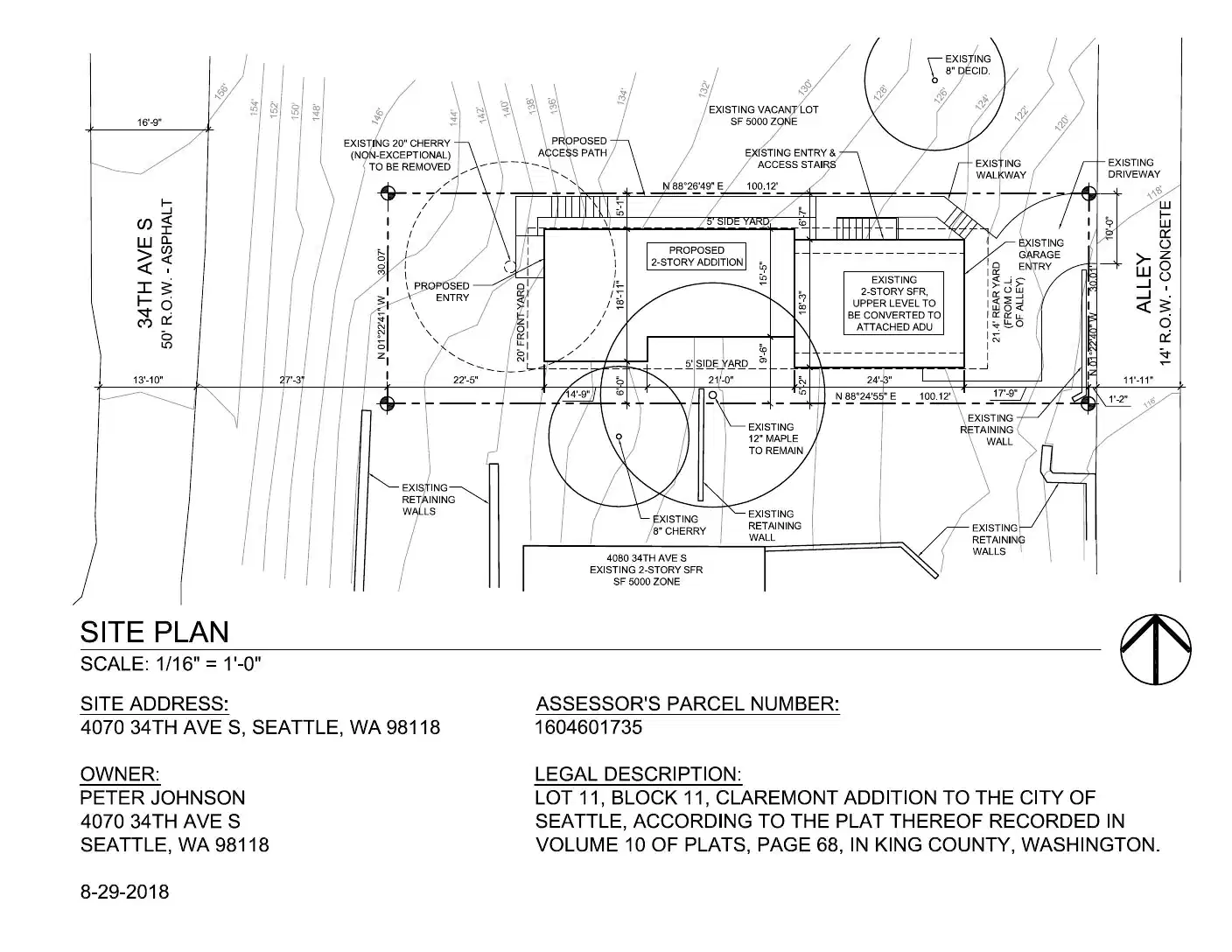 Site plan for 4070 34th Ave S