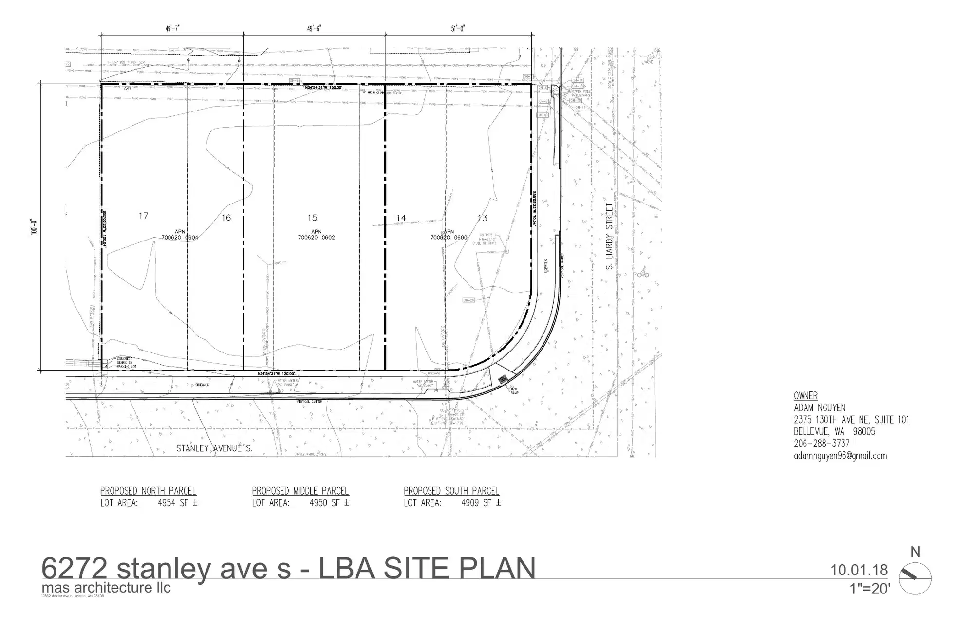 Site plan for 6272 Stanley Ave S