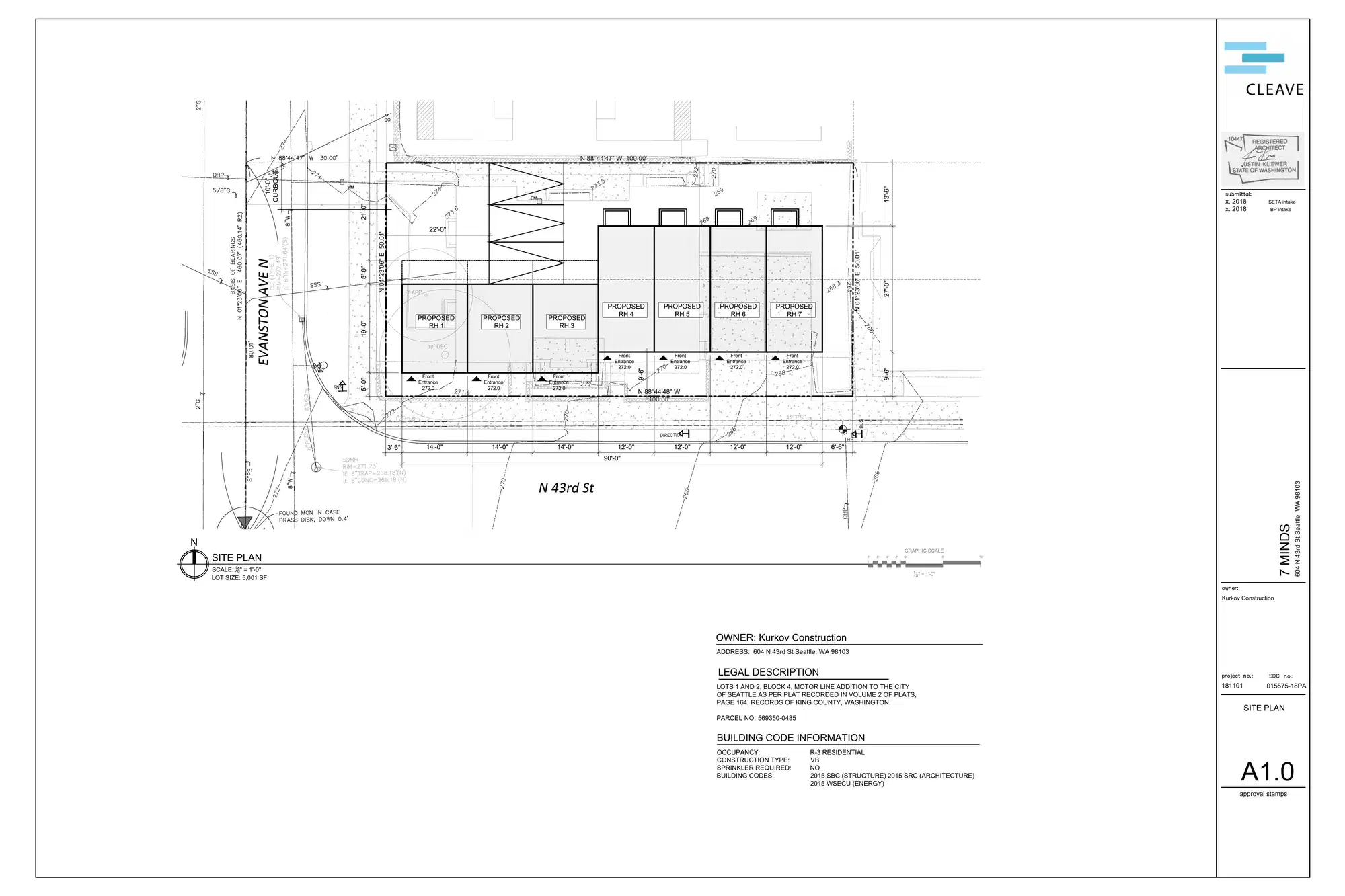 Site plan for 604 N 43rd St