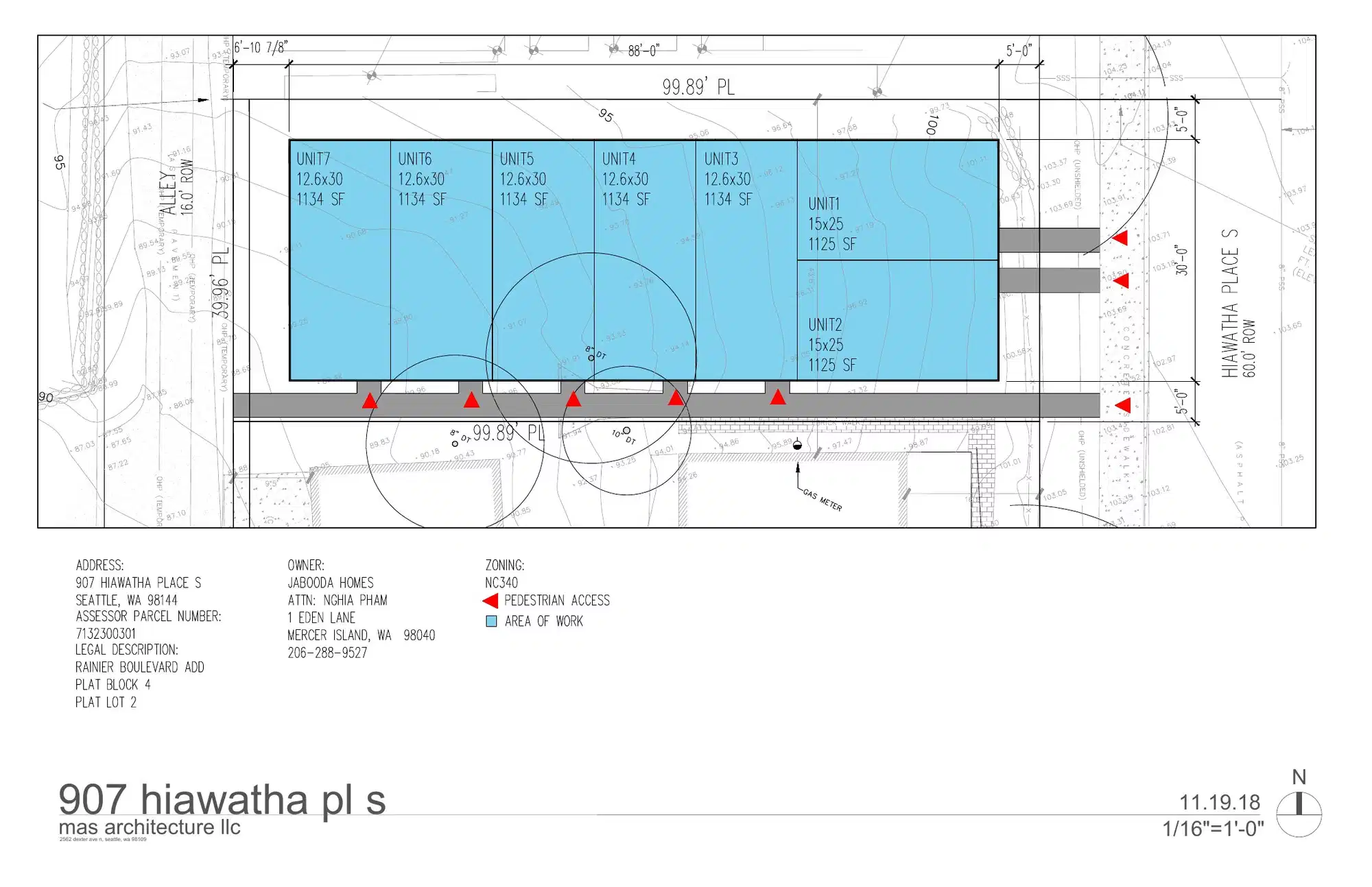 Site plan for 907 Hiawatha Pl S