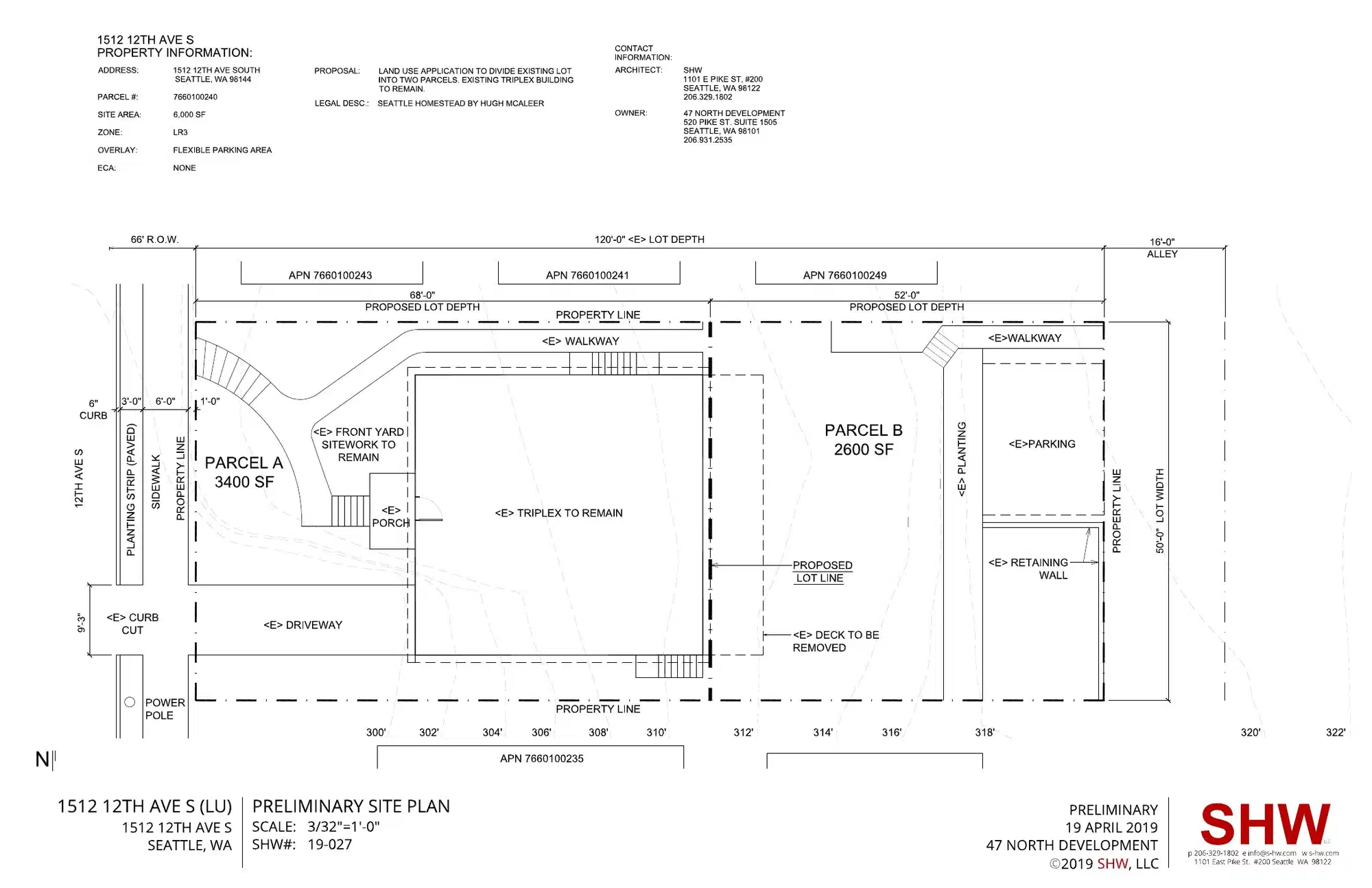 Site plan for 1510 12th Ave S