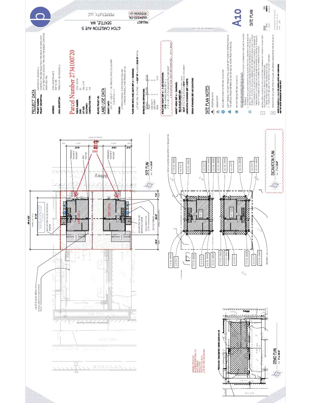 Site plan for 6700 Carleton Ave S