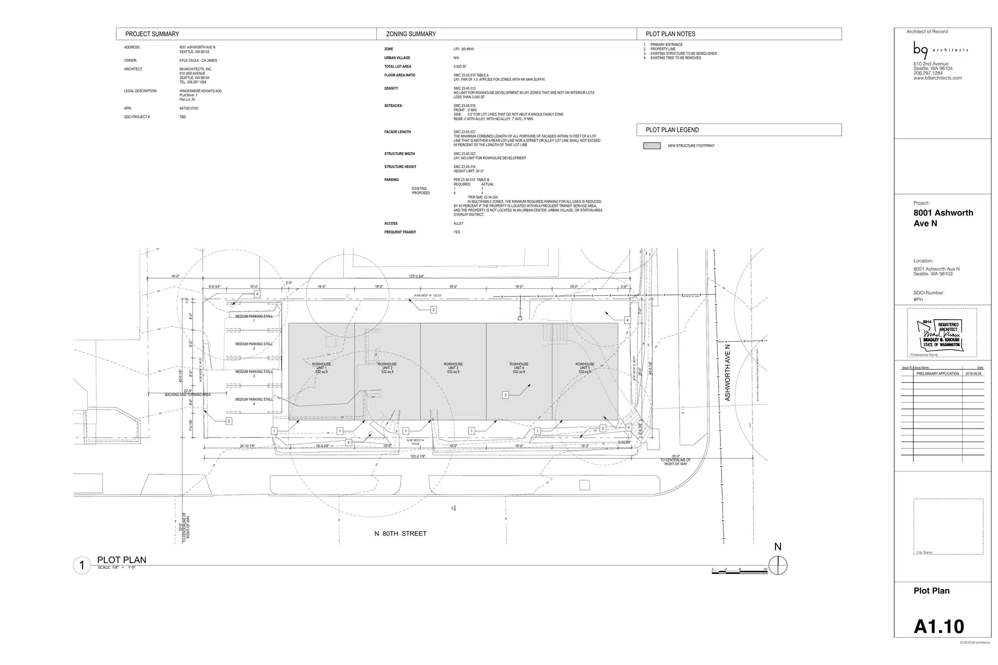 Site plan for 1420 N 80th St