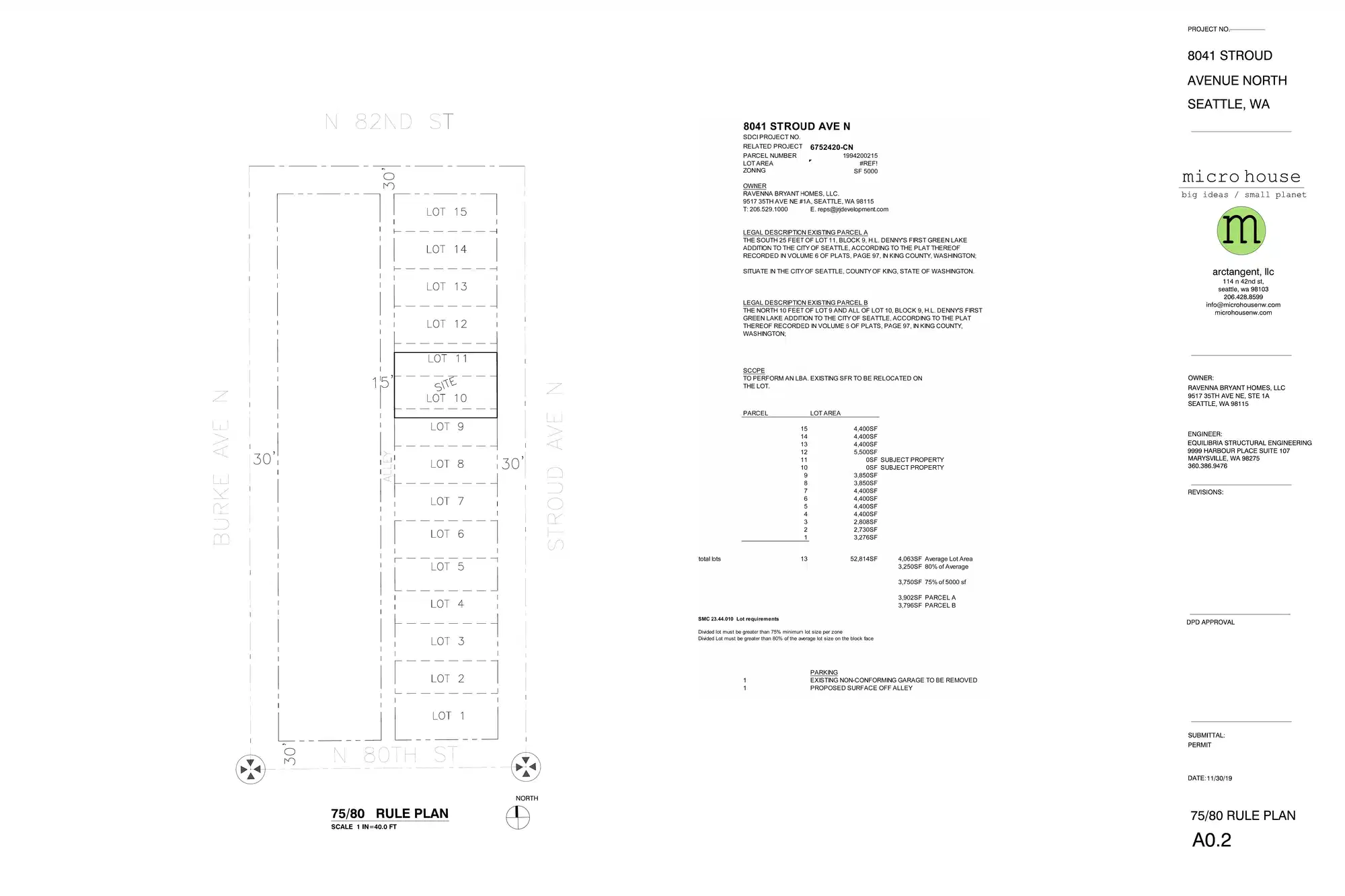 Site plan for 8041 Stroud Ave N