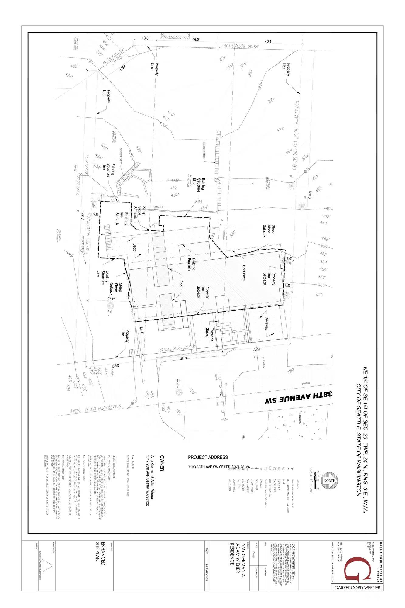 Site plan for 7133 38th Ave SW