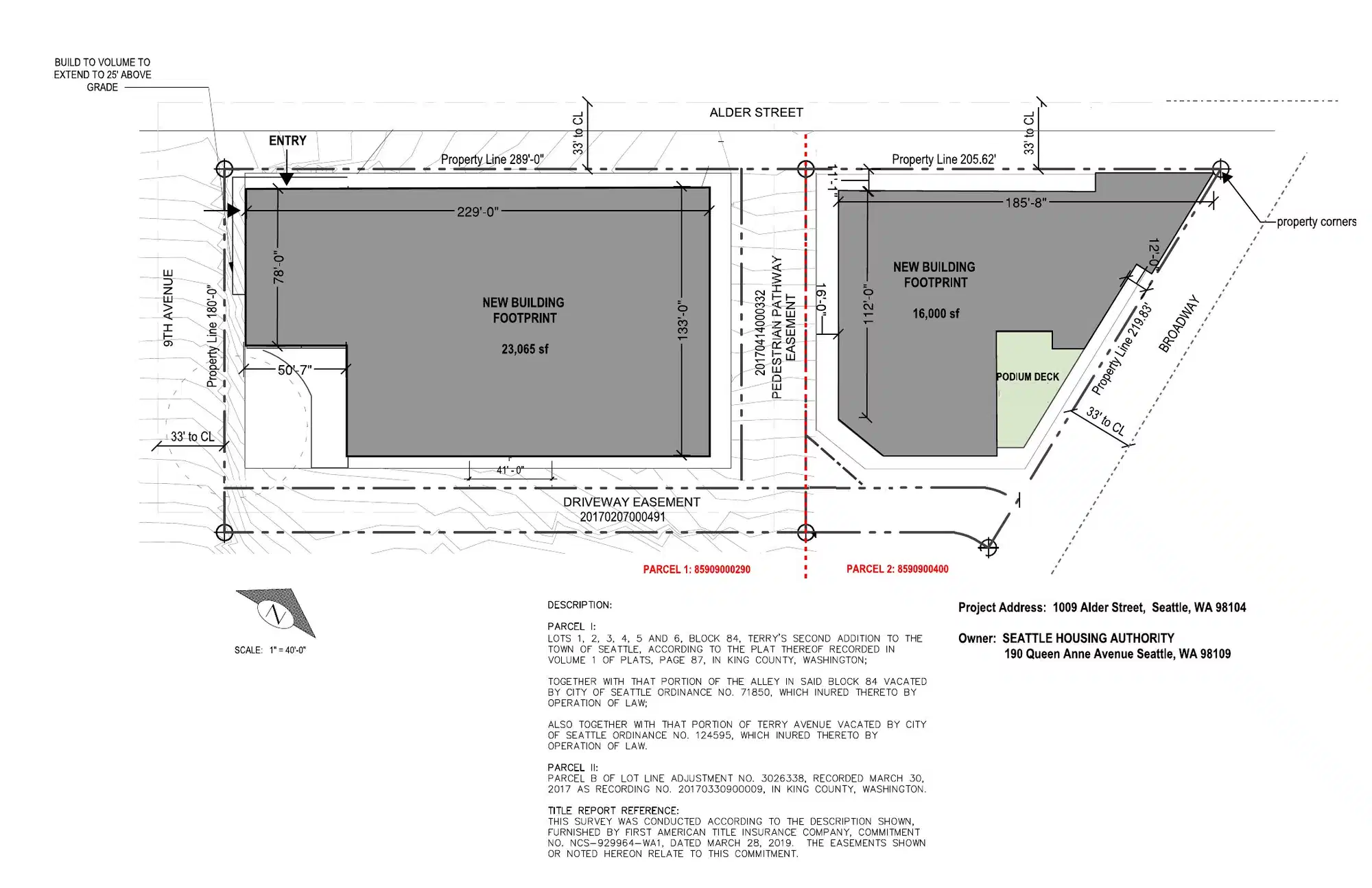 Site plan for 225 Broadway